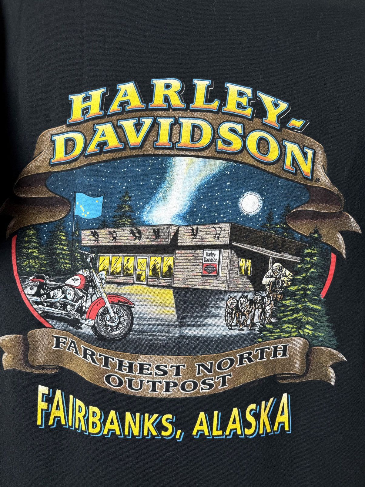 Harley Davidson Rare! Vintage 1998 Harley Davidson Alaska T Shirt Size US M / EU 48-50 / 2 - 7 Thumbnail