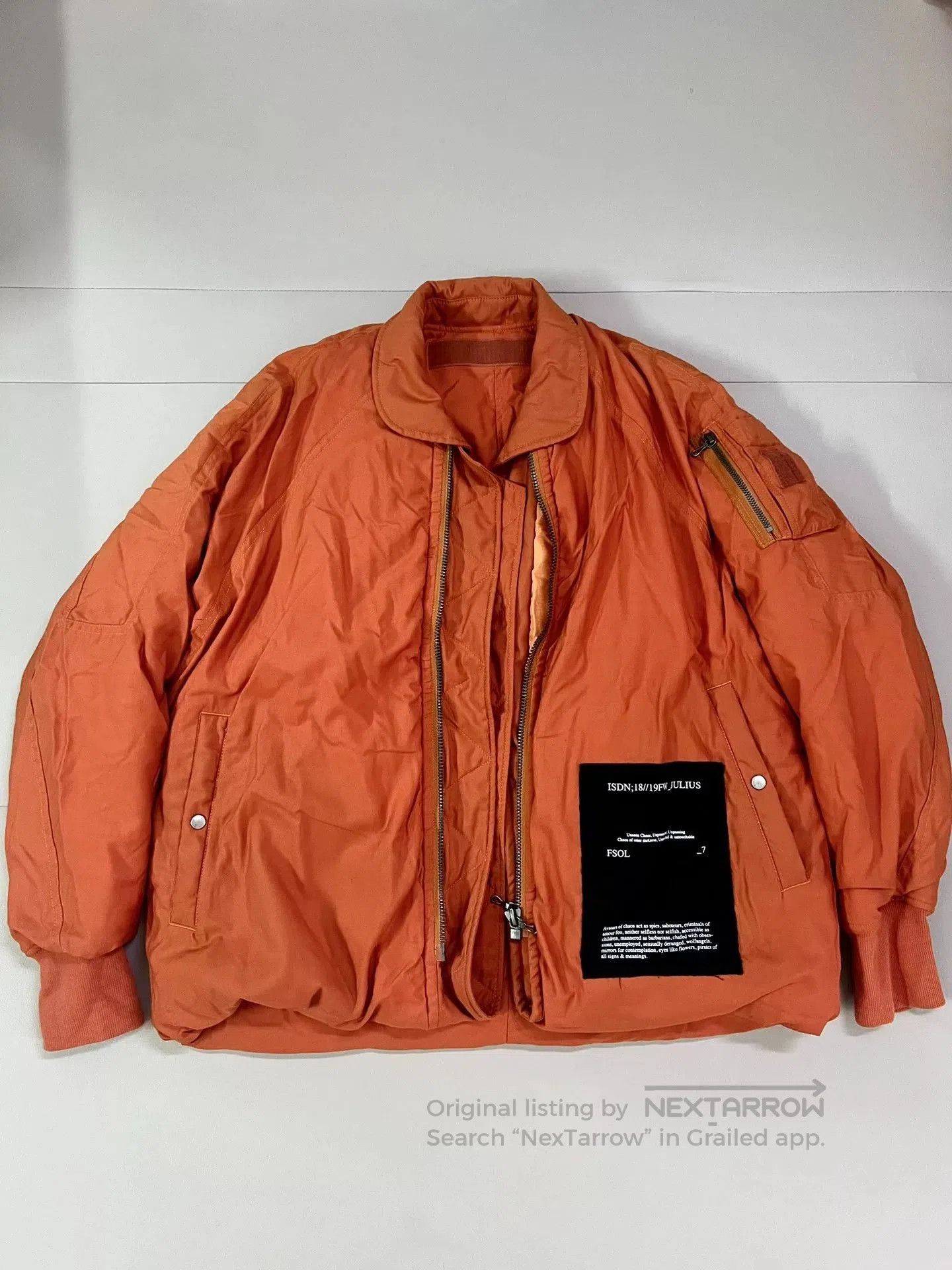 Julius Julius_7 MA1 Flight Jacket Oversized Design. Size US L / EU 52-54 / 3 - 3 Thumbnail