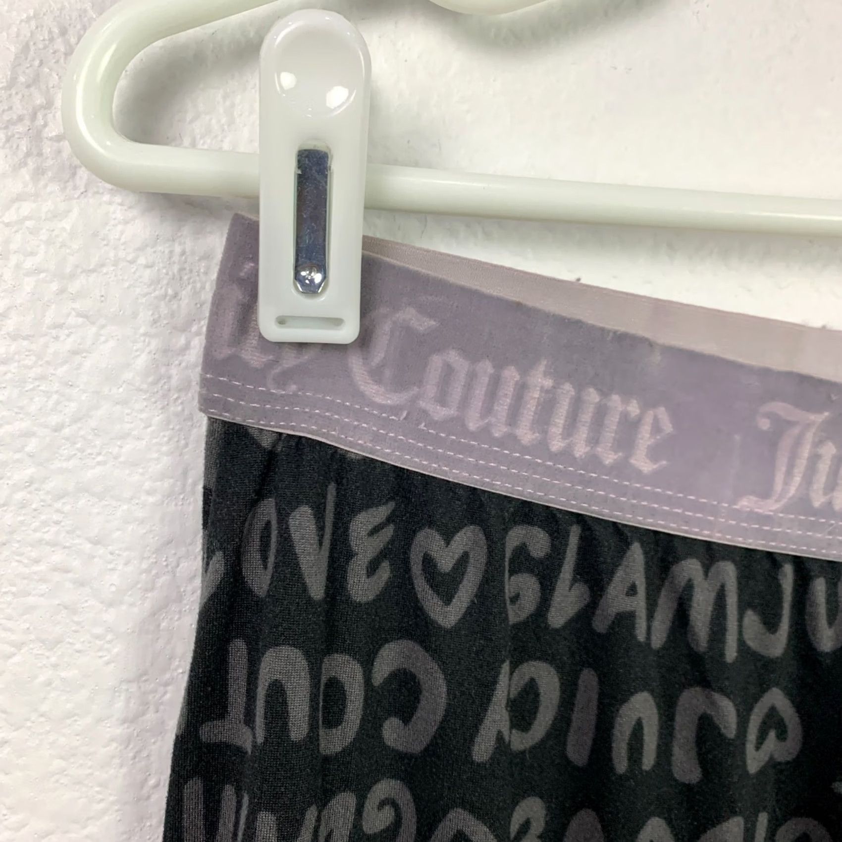 Juicy Couture Juicy Couture Black Spellout Logo Pajama Pants Sleepwear Size Small Womens Size 28" / US 6 / IT 42 - 3 Thumbnail