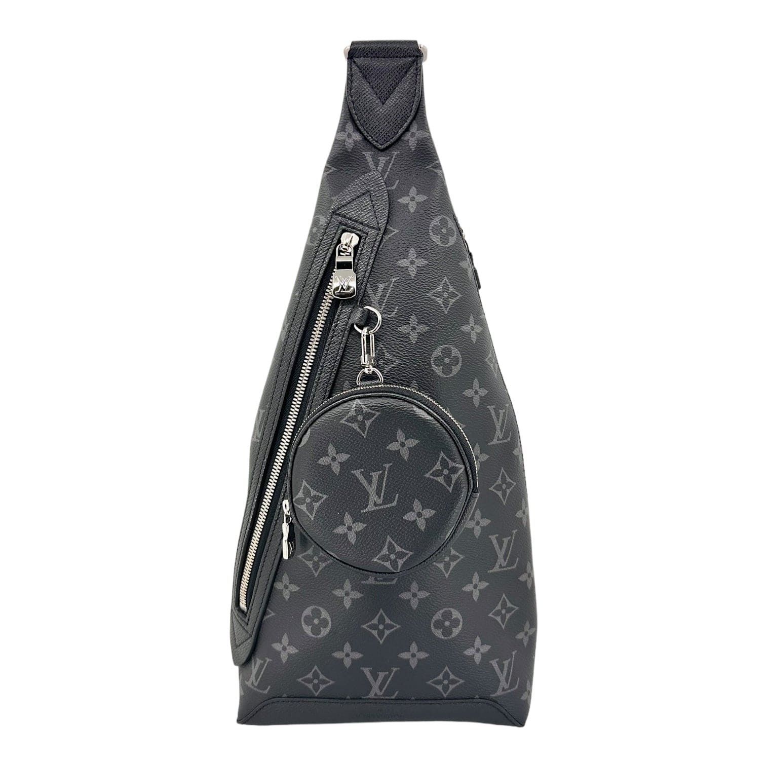 Louis Vuitton Duo Sling Messenger Bag Taigarama Monogram Black, Men's