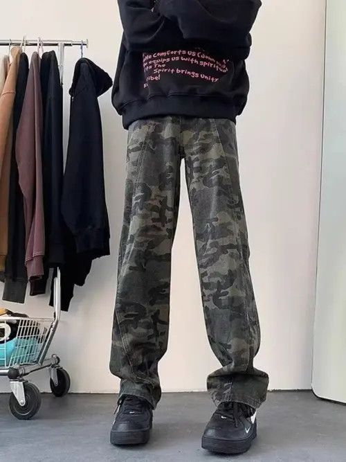 Japanese Brand Kimaya x Inoue Camouflage High Street Vintage Loose Jeans Size US 32 / EU 48 - 5 Thumbnail