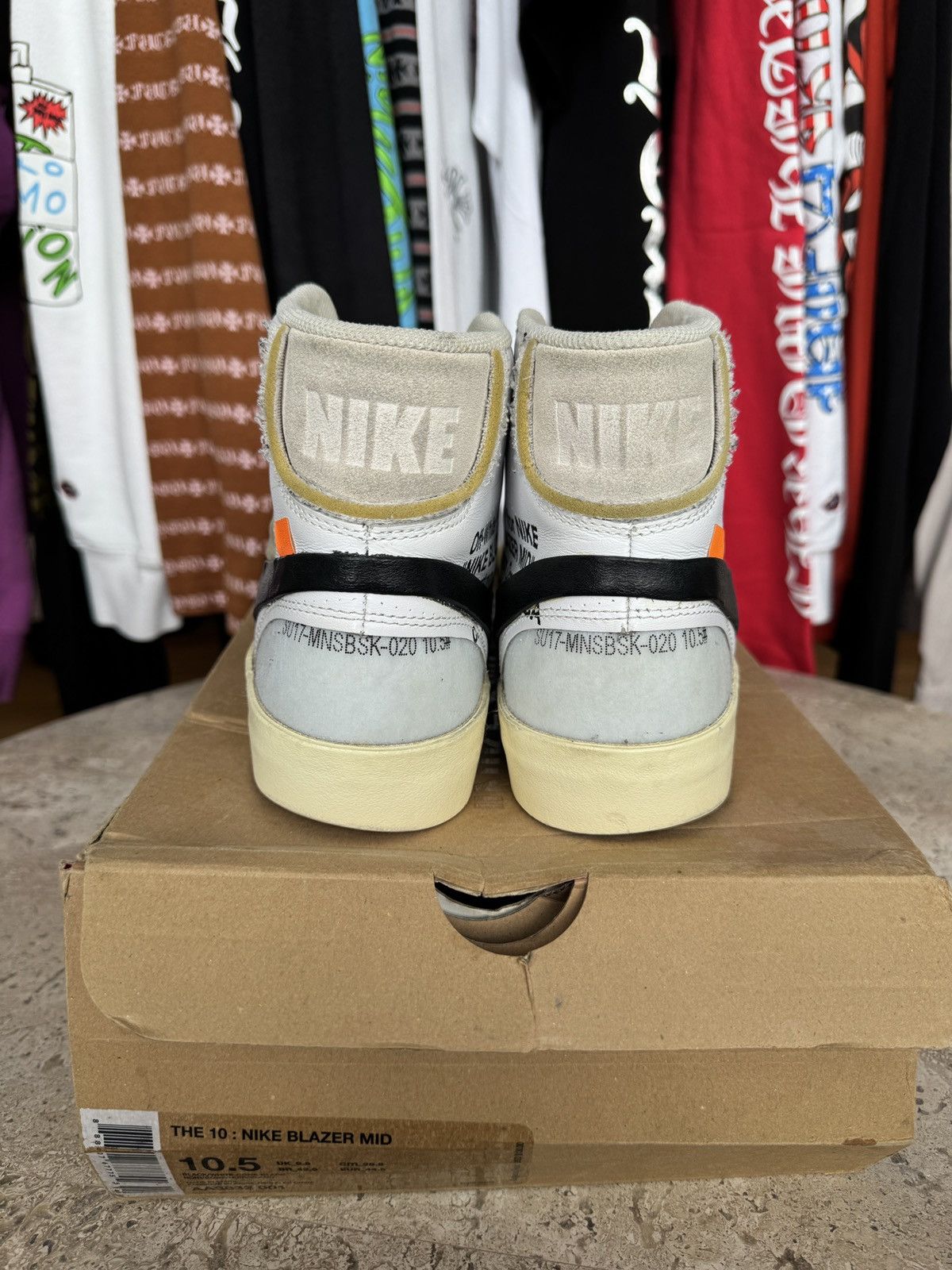Off-White Nike Blazer Mid Off-White Size US 10.5 / EU 43-44 - 5 Thumbnail