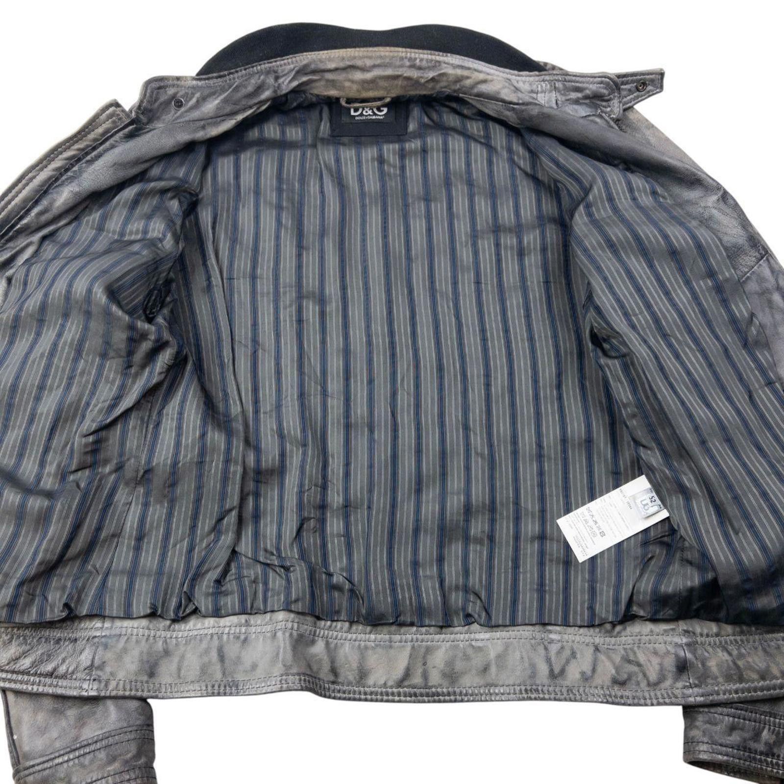Dolce & Gabbana Vintage Dolce & Gabbana Lamb Leather Biker Jacket Size M Size US M / EU 48-50 / 2 - 5 Thumbnail