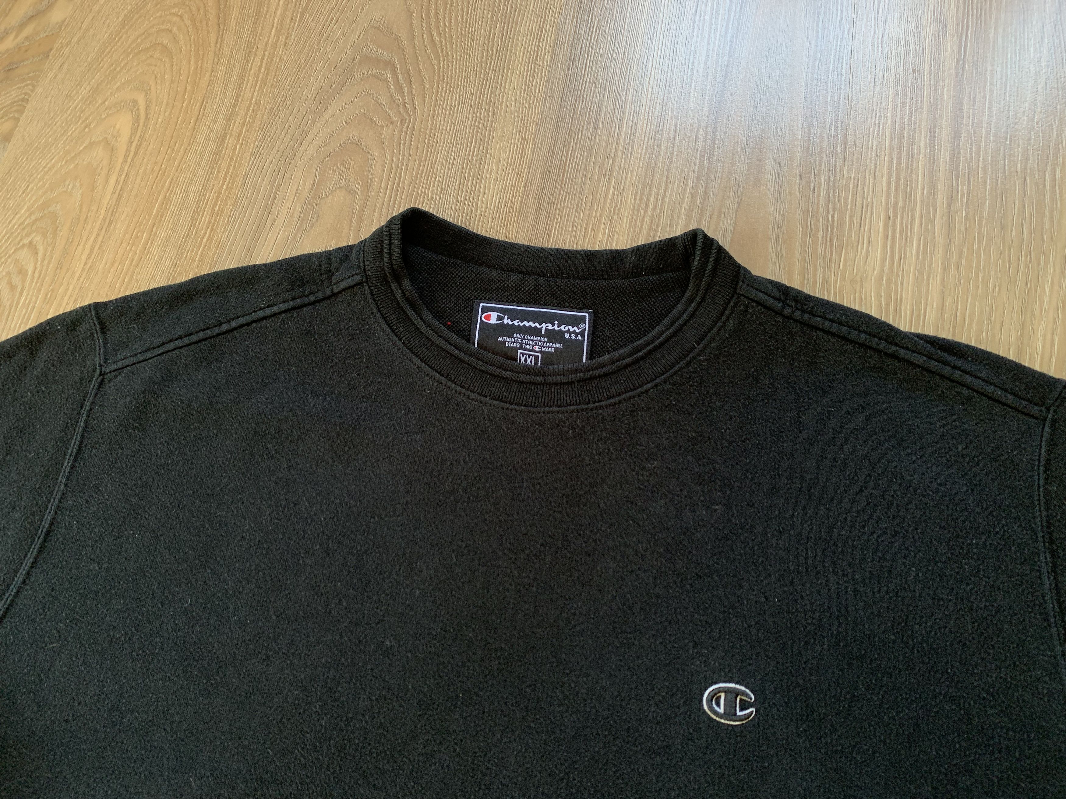 Champion × Vintage Champion Vintage Black Sweatshirt Size US XXL / EU 58 / 5 - 4 Thumbnail