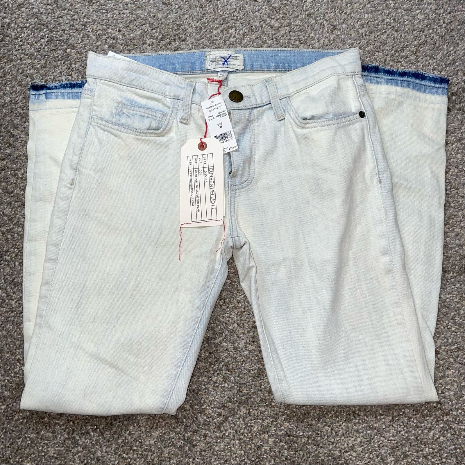 Current/Elliot Current/Elliott Stiletto Jeans 28 Womens Skinny Casual Denim Size 30" / US 8 / IT 44 - 2 Thumbnail