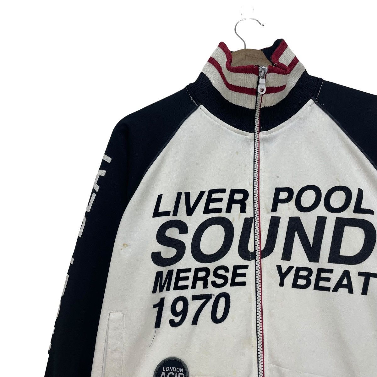 Vintage Liverpool Sound Mersey Beat Raglan Tracktop Jacket Size US M / EU 48-50 / 2 - 4 Thumbnail