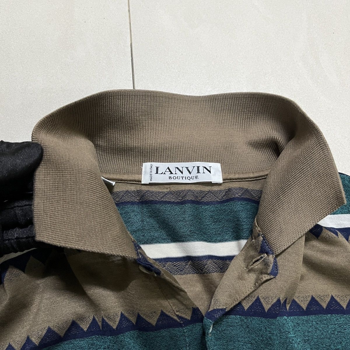 Lanvin × Vintage Vintage Rare Lanvin Paris Polo Shirt Size US S / EU 44-46 / 1 - 8 Thumbnail