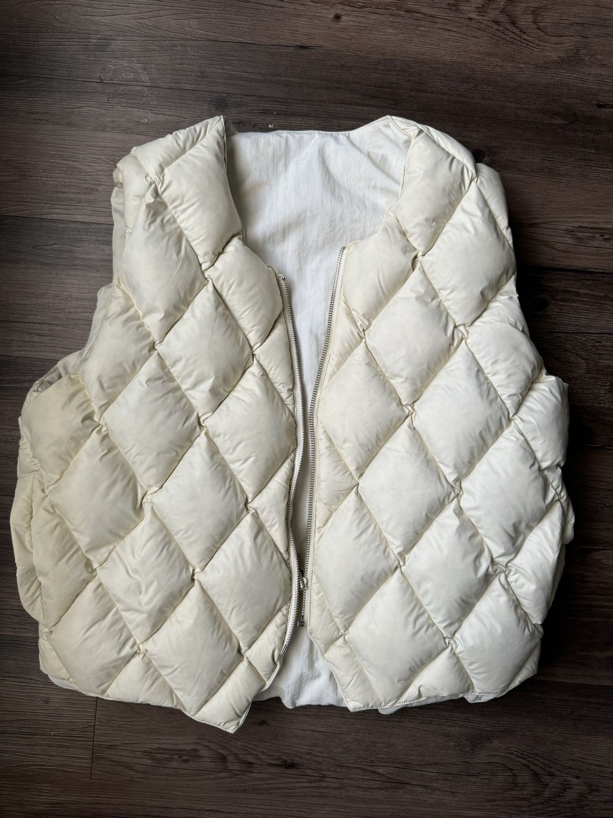 Stussy Stussy Quilted Cream Reversible Vest Size US S / EU 44-46 / 1 - 5 Thumbnail