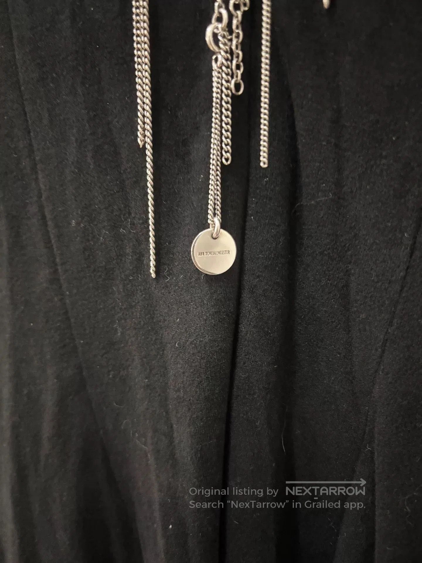 Ann Demeulemeester Ann Demeulemeester 925 Silver Sweater Necklace. Size ONE SIZE - 6 Thumbnail