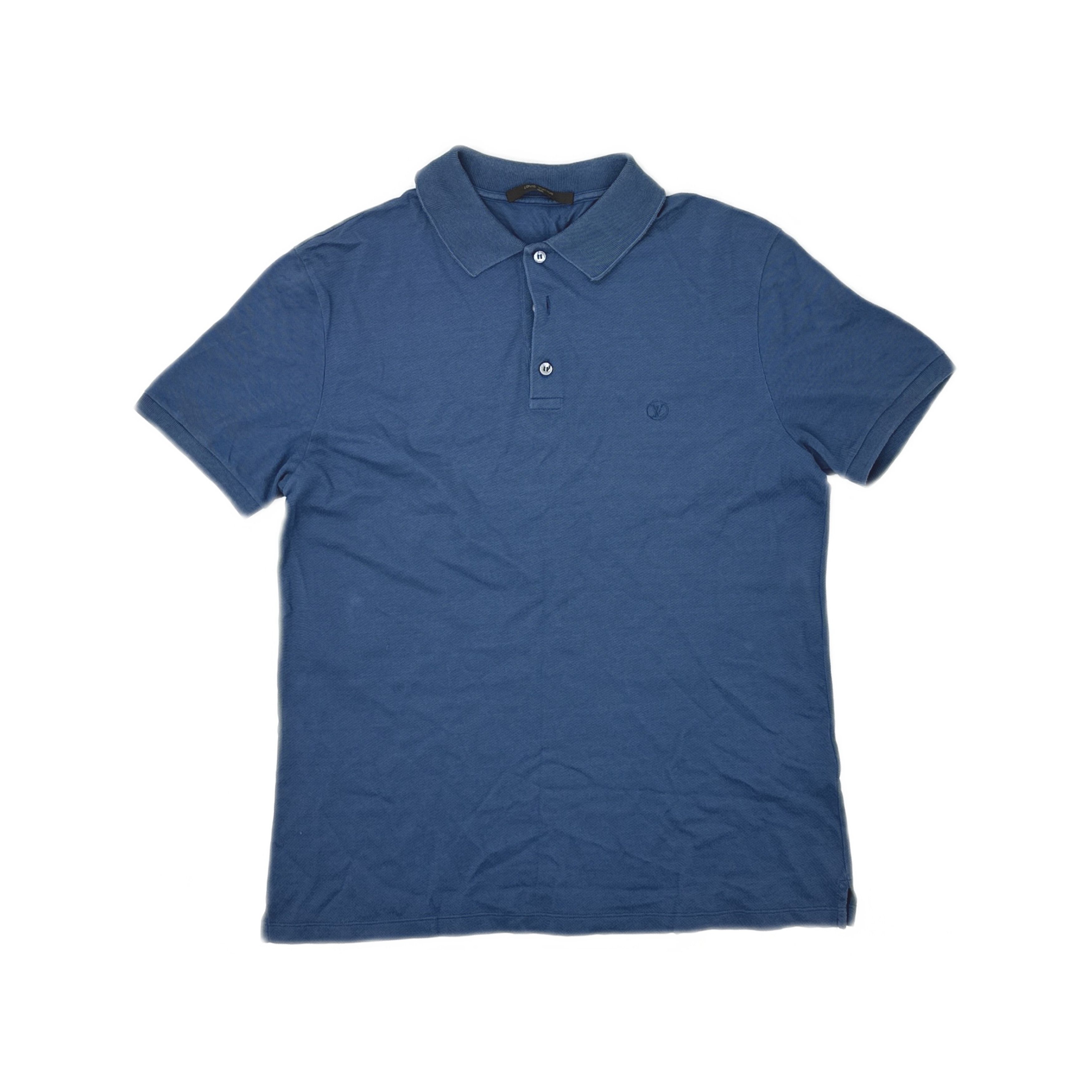 Louis Vuitton Louis Vuitton Cotton Polo Shirt Blue Size M Size US M / EU 48-50 / 2 - 1 Thumbnail