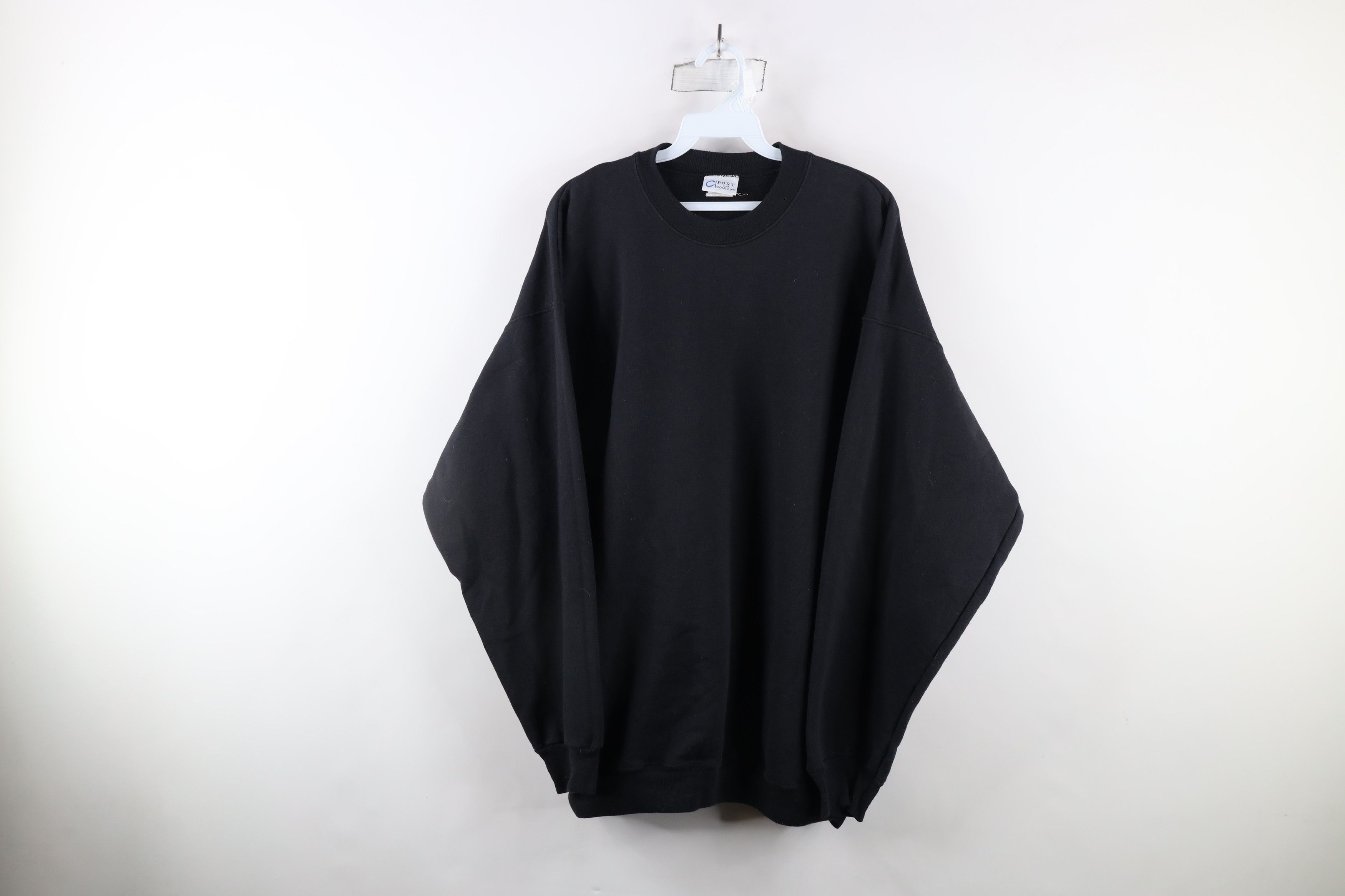 Vintage Vintage 90s Streetwear Heavyweight Crewneck Sweatshirt Black Size US XL / EU 56 / 4 - 1 Thumbnail