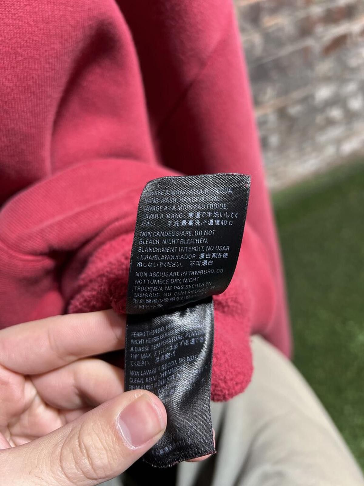 Balenciaga Balenciaga Burgundy Hoodie Sz. L Size ONE SIZE - 6 Thumbnail
