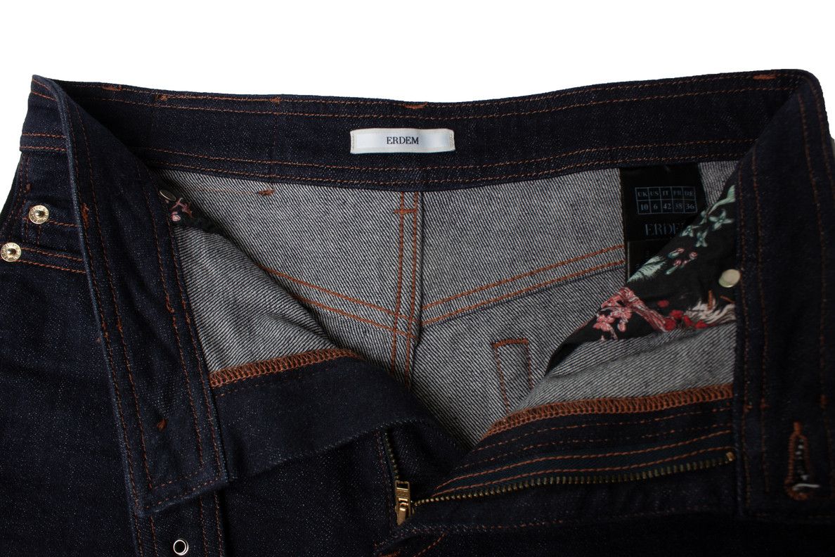 Erdem Erdem, dark blue vina jeans with belt Size 27" / US 4 / IT 40 - 6 Thumbnail