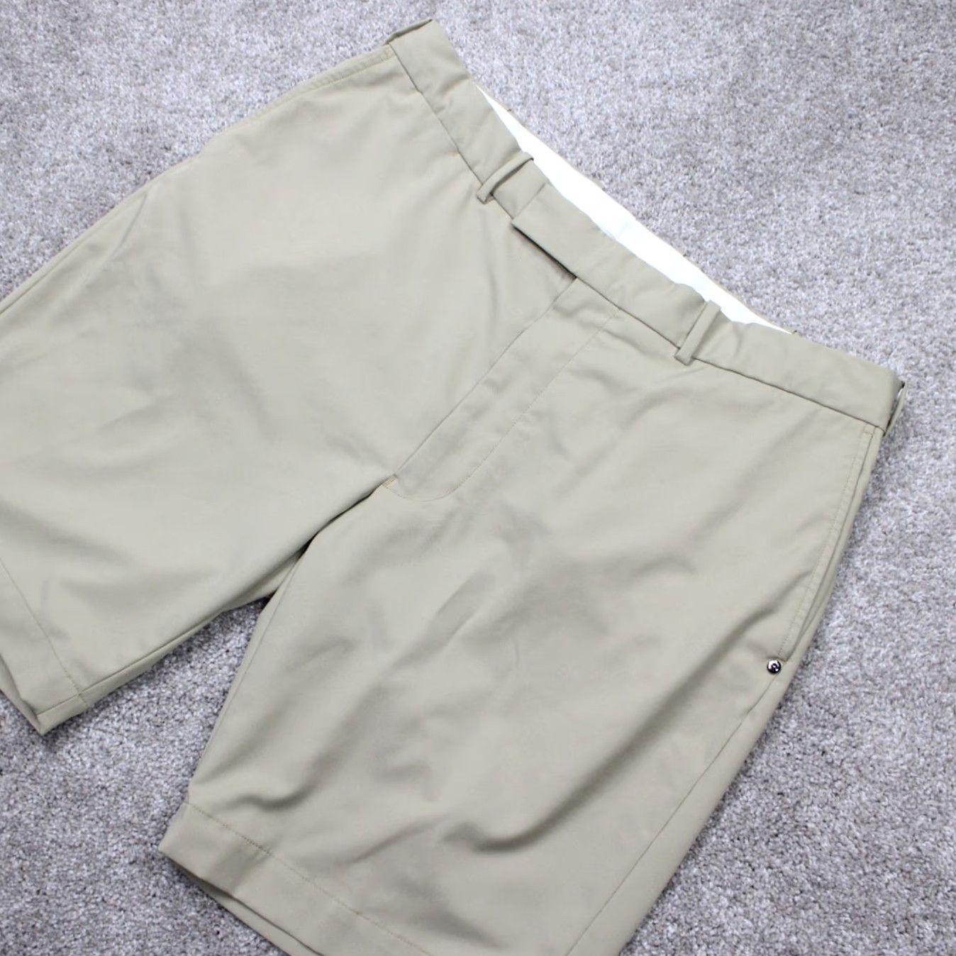 RLX Ralph Lauren RLX Ralph Lauren Shorts Mens 36 Beige Golf Polyester Flat Front 10" Inseam Size US 36 / EU 52 - 3 Thumbnail