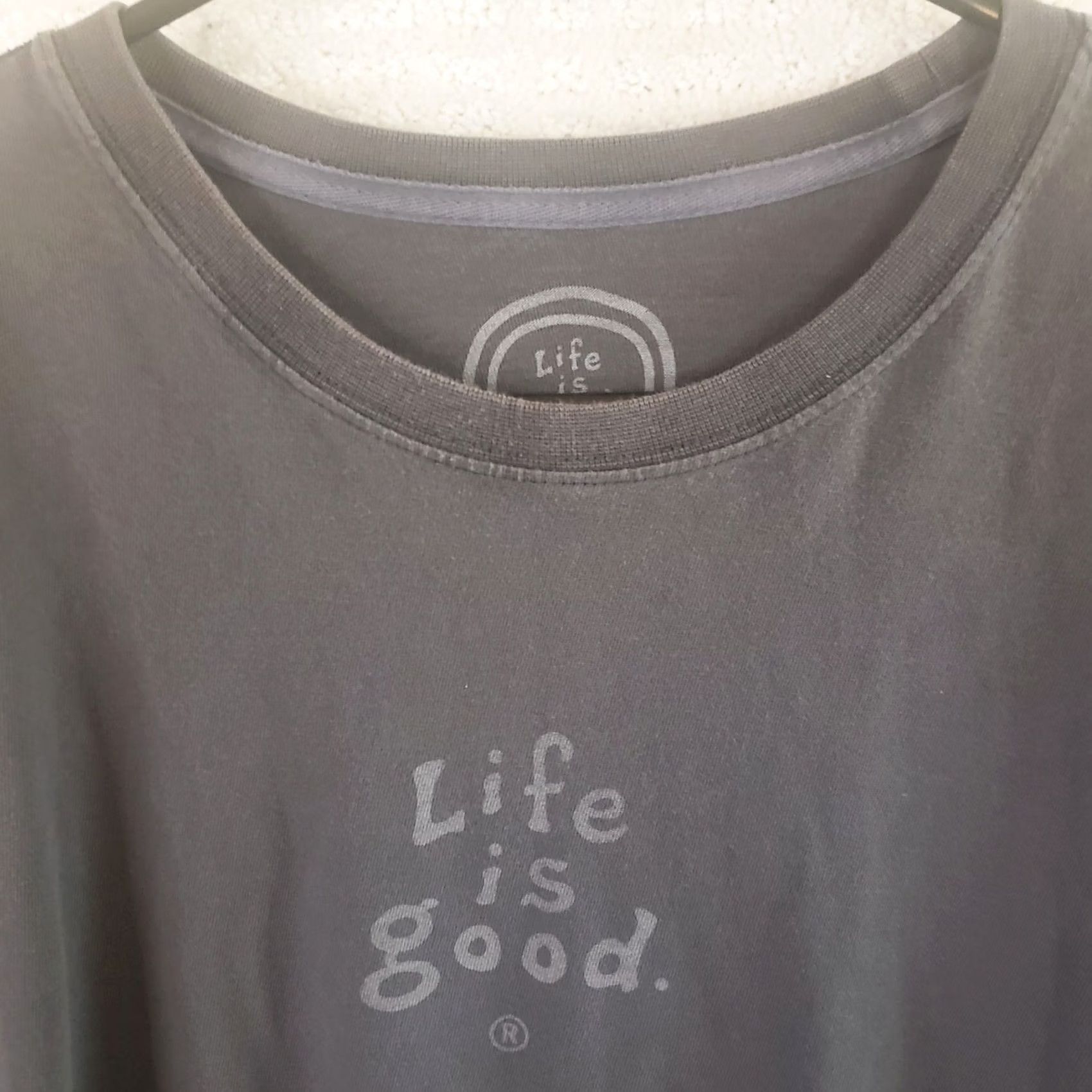 Life is Good Life is Good Men's L Dark Gray Long Sleeve Shirt Nature Graphic Print Crew Neck Classic Fit Size US L / EU 52-54 / 3 - 4 Thumbnail