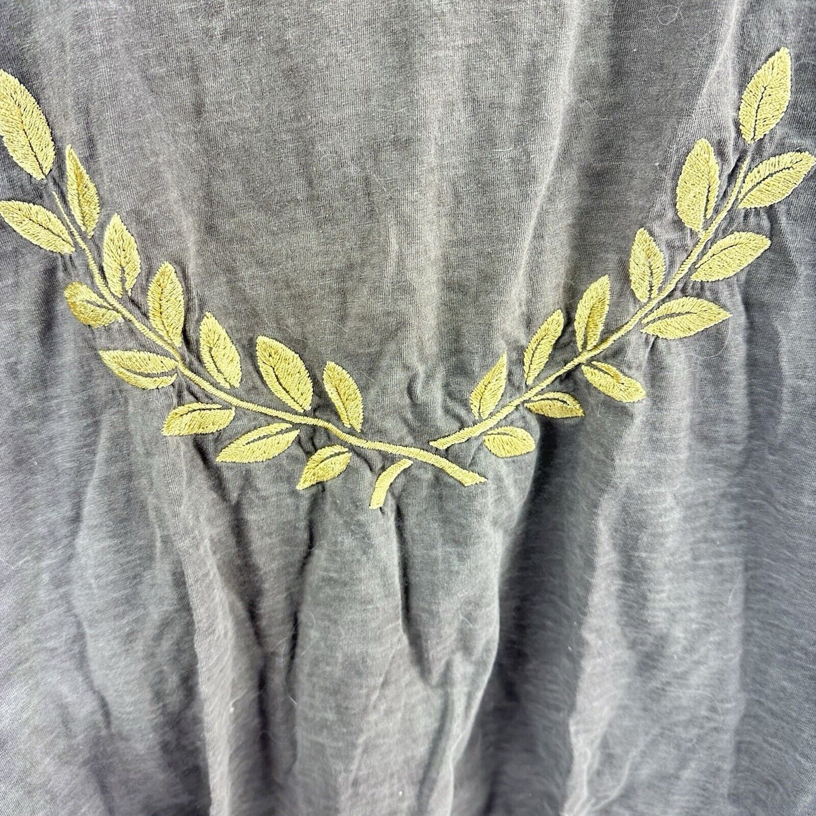Other Cycle Made In Italy T-shirt Grey Sz S Gold Embroidery Stars Size S / US 4 / IT 40 - 6 Thumbnail