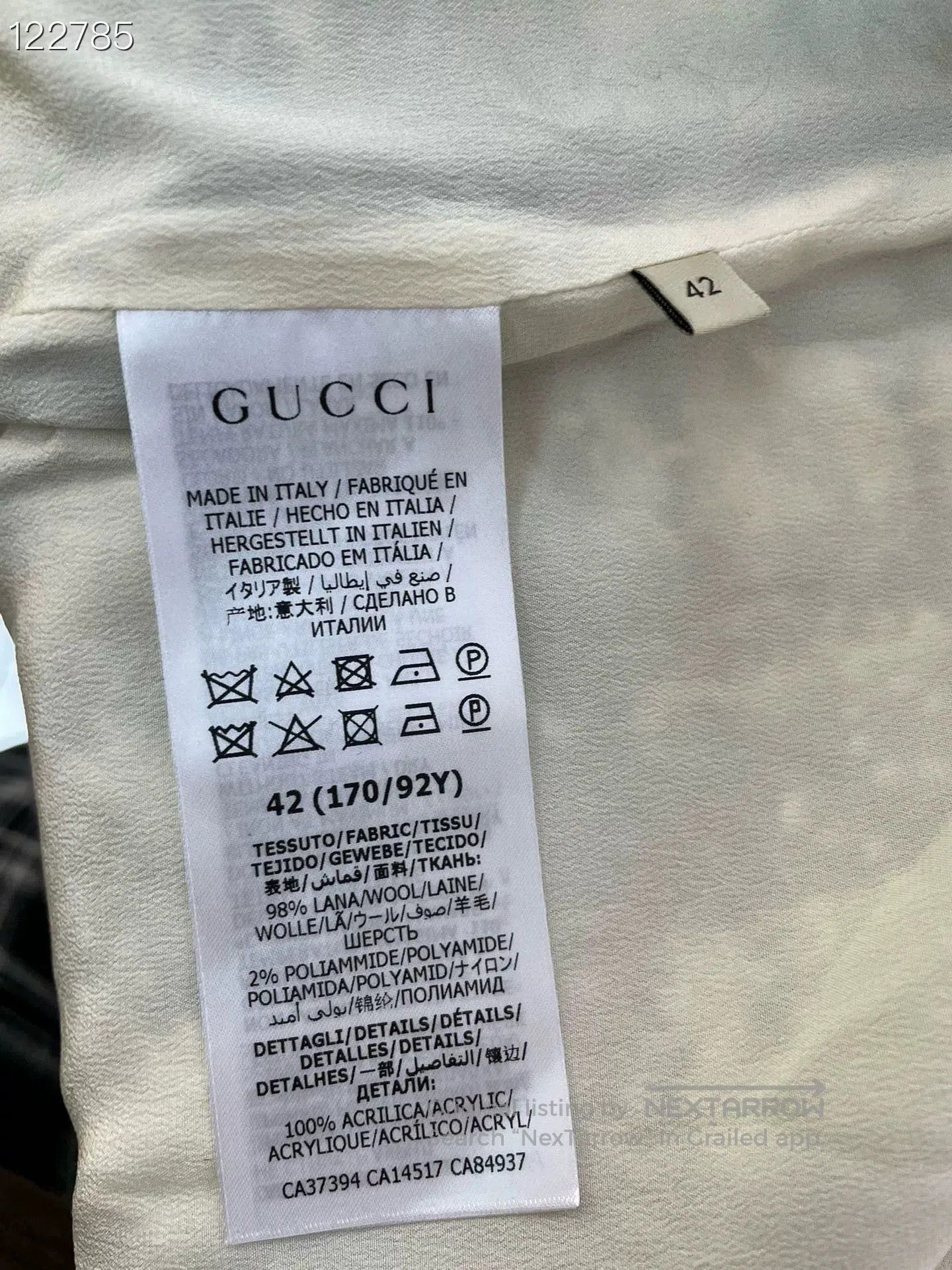 Gucci Gucci Black White Plaid Tweed Jacket. Size M / US 6-8 / IT 42-44 - 4 Thumbnail