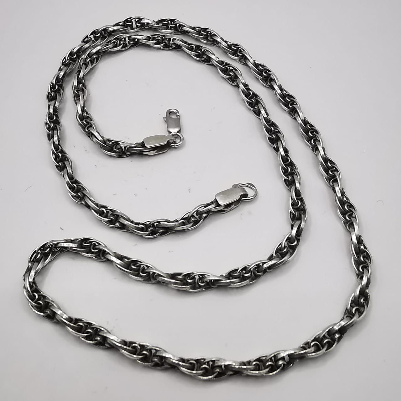 Sterling Silver Vintage Jewelry Chain, 925 Sterling Silver, Signed 25,77g Size ONE SIZE - 2 Thumbnail