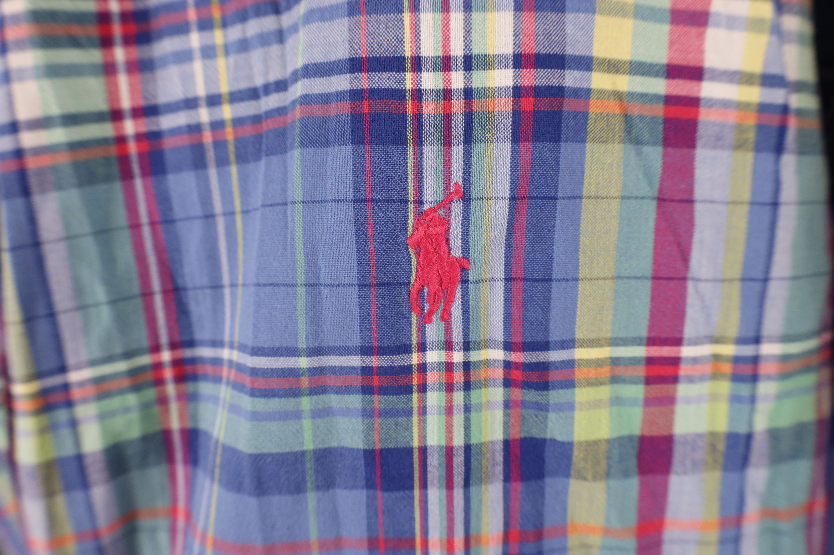 Polo Ralph Lauren Vintage 90s Ralph Lauren Plaid Button Down Shirt Cotton Size US XXL / EU 58 / 5 - 4 Thumbnail