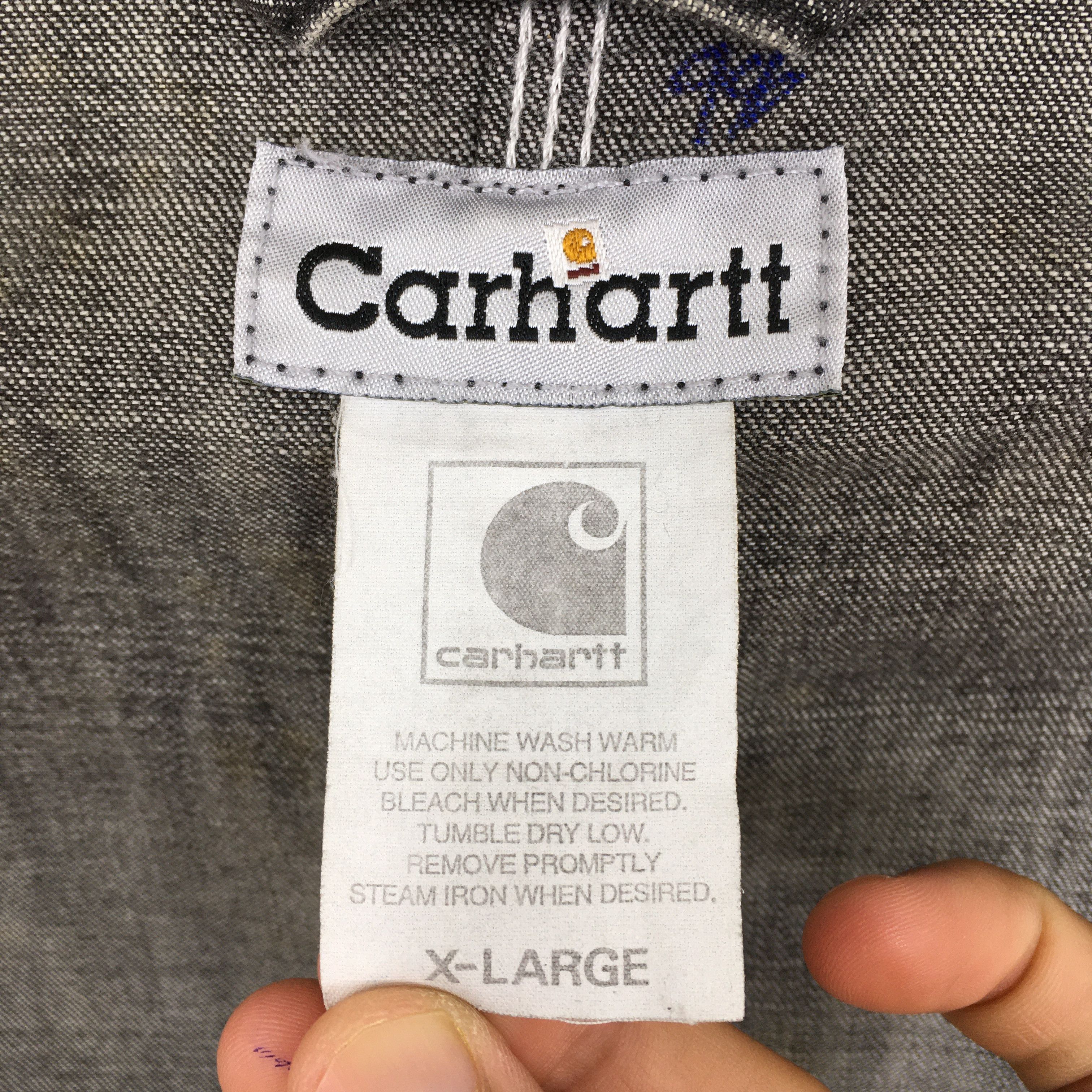 Carhartt Vintage Carhartt Acid Wash Workwear Jacket Black XLarge Size US XL / EU 56 / 4 - 7 Thumbnail