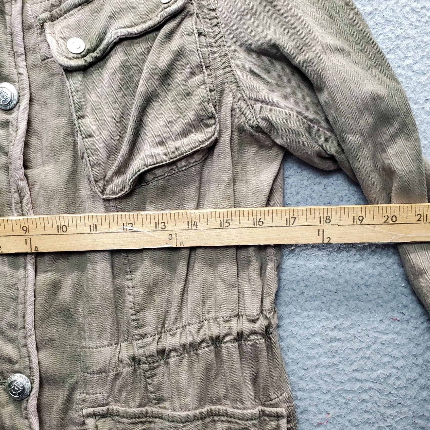 Free People Free People Not Your Brother's Military Jacket Womens XS Multicolor Oversized Shirt Mens Women? Size XS / US 0-2 / IT 36-38 - 4 Thumbnail