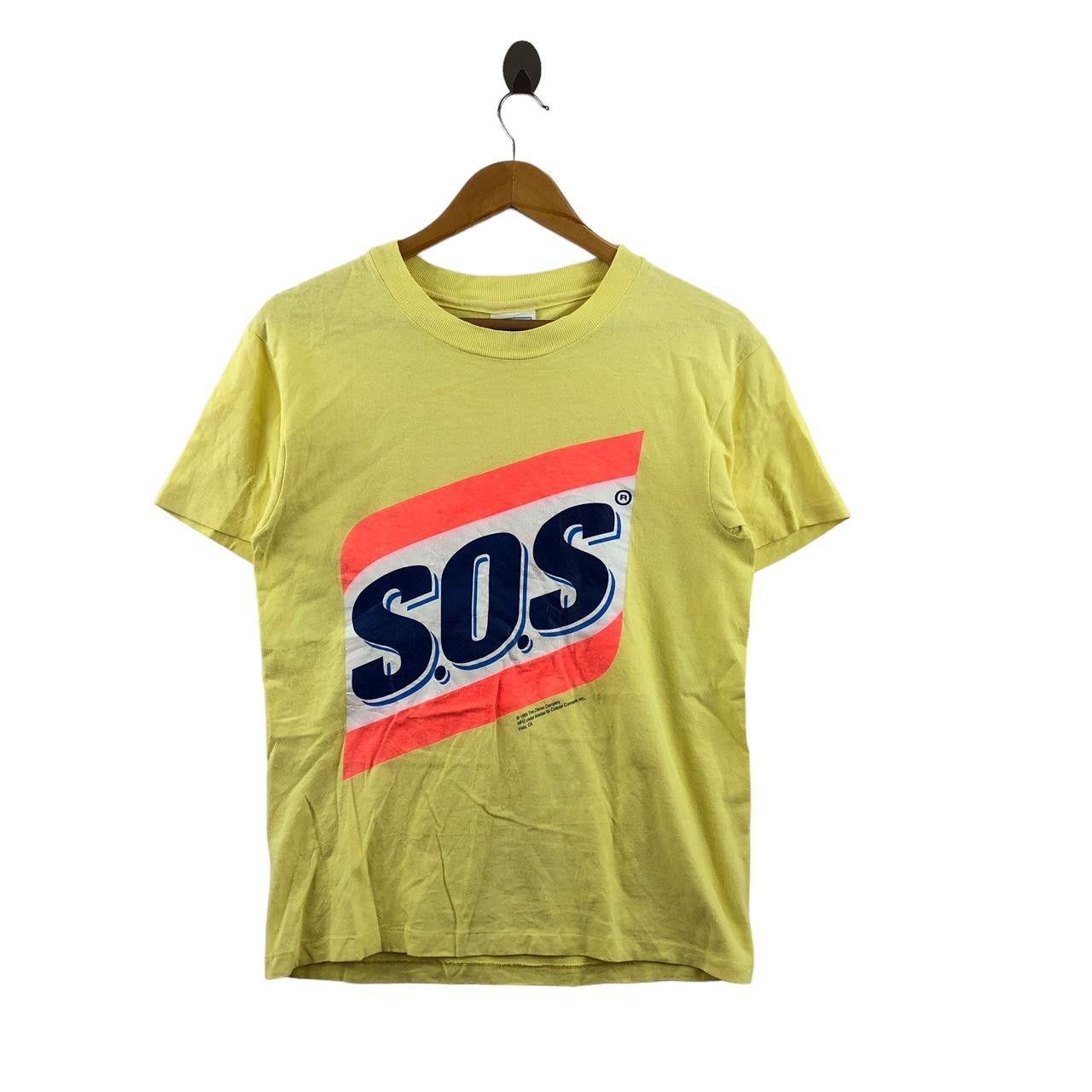 Vintage Vintage 1995 AMERICAN S.O.S SOS Clorox Ads Logo Tee Shirt Size US S / EU 44-46 / 1 - 1 Thumbnail