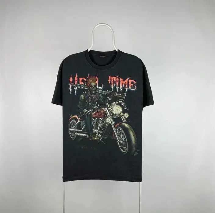 Band Tees Rock eagle T-shirt all prints skull size L black hell time Size US L / EU 52-54 / 3 - 1 Thumbnail