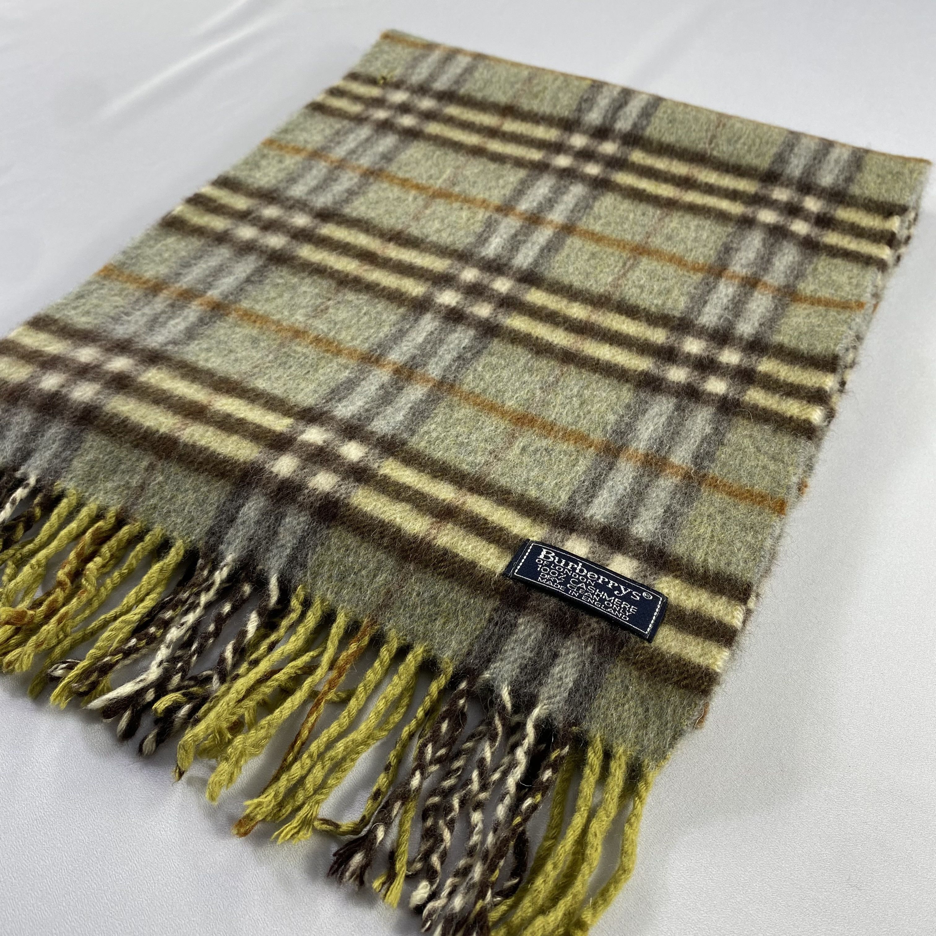 Burberry × Vintage Burberry Scarf Neck Wrap Cashmere Muffler Size ONE SIZE - 10 Thumbnail
