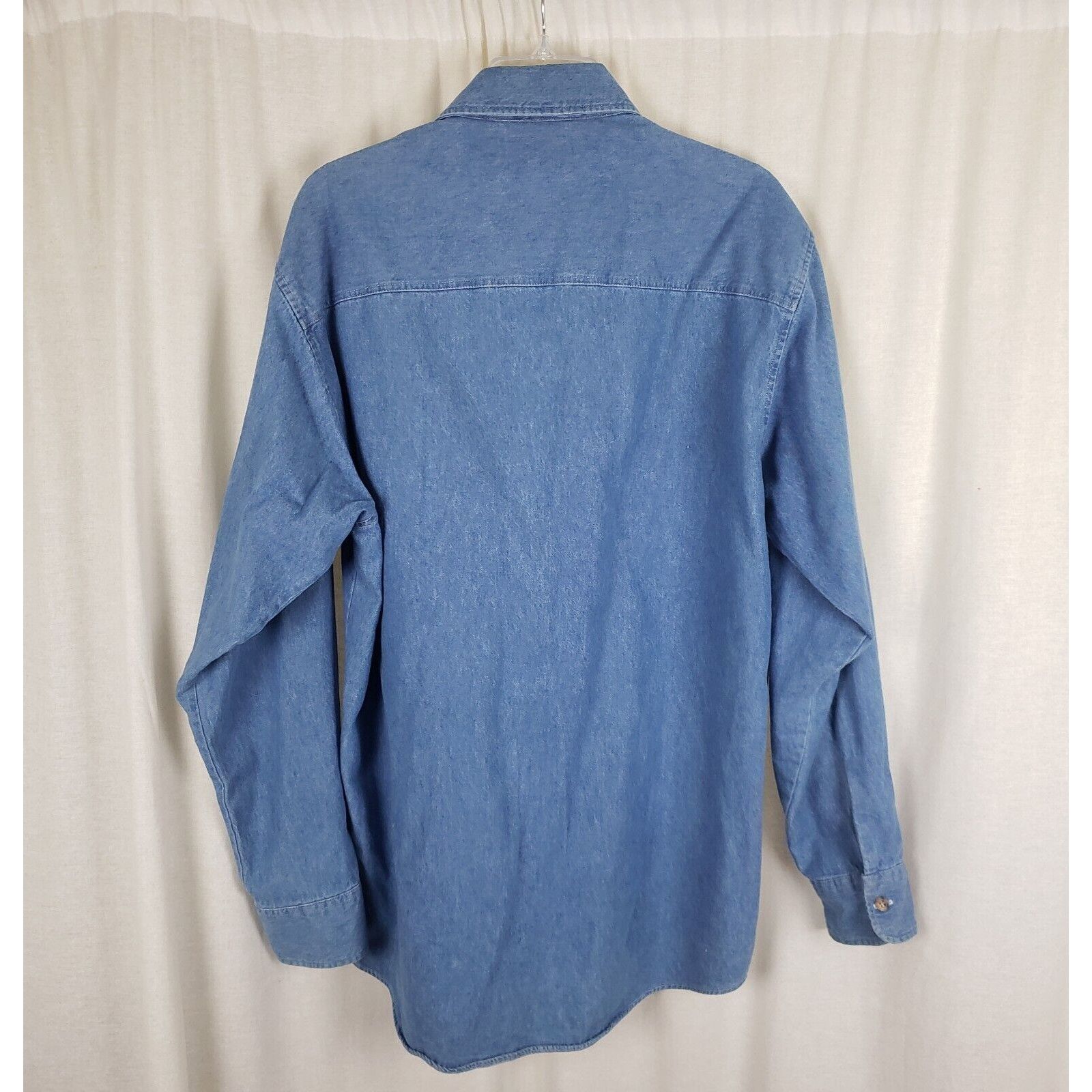 Reebok Reebok Olympic City Chambray Denim Blue Jean Button Shirt Size US M / EU 48-50 / 2 - 4 Thumbnail
