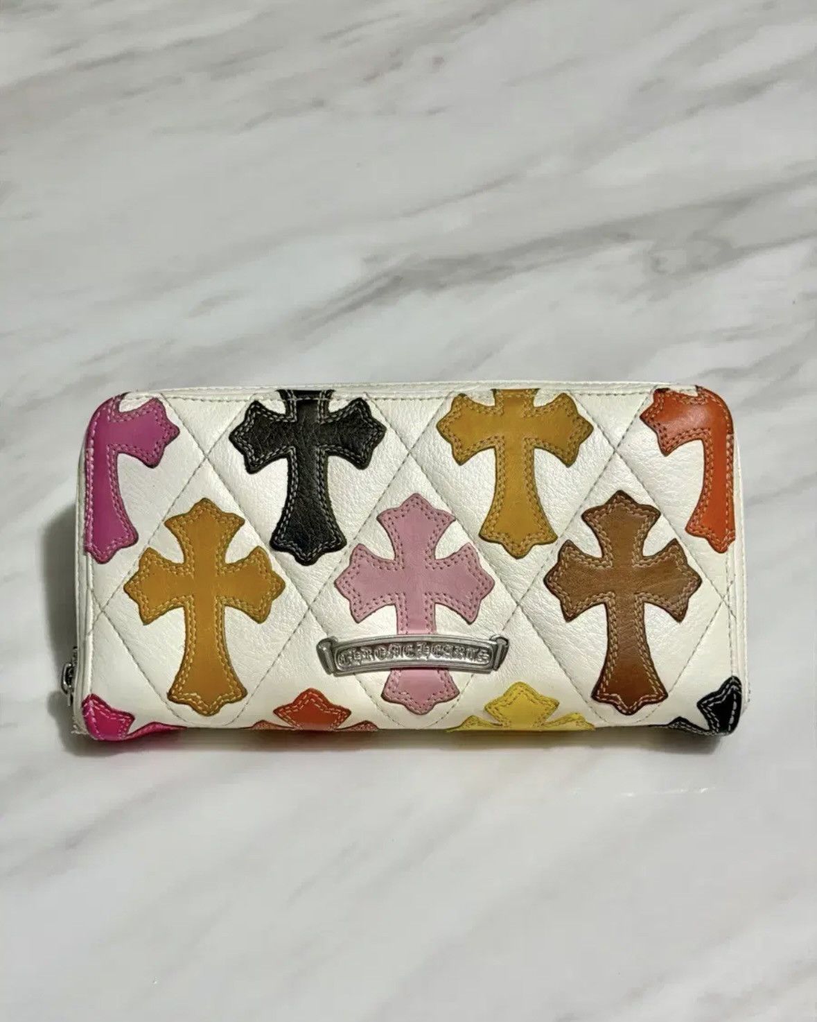 Chrome Hearts Chrome Hearts VIC Multi Color Leather Patch Wallet Size ONE SIZE - 1 Thumbnail