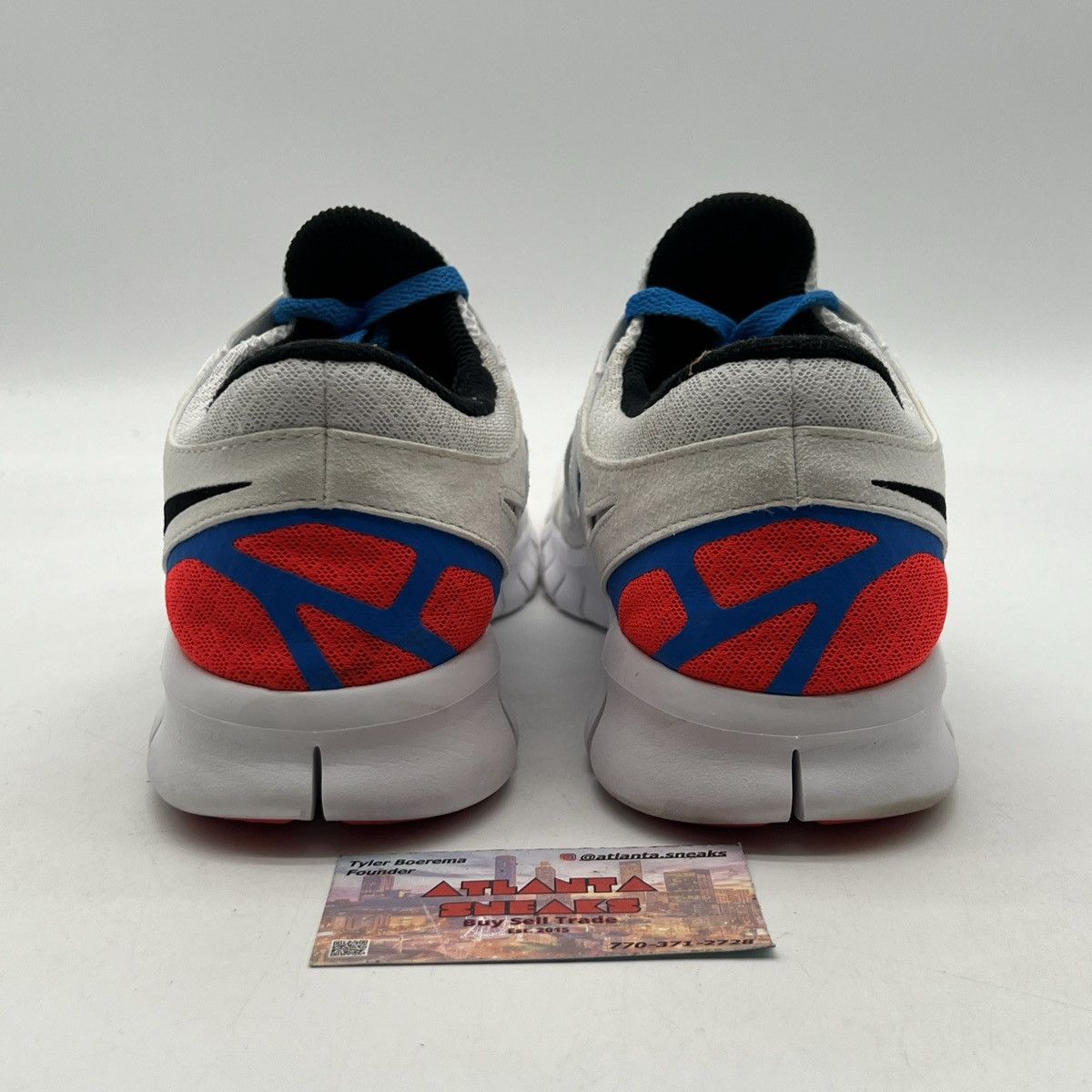 Nike Free run 2 white photo blue Size US 12 / EU 45 - 3 Thumbnail