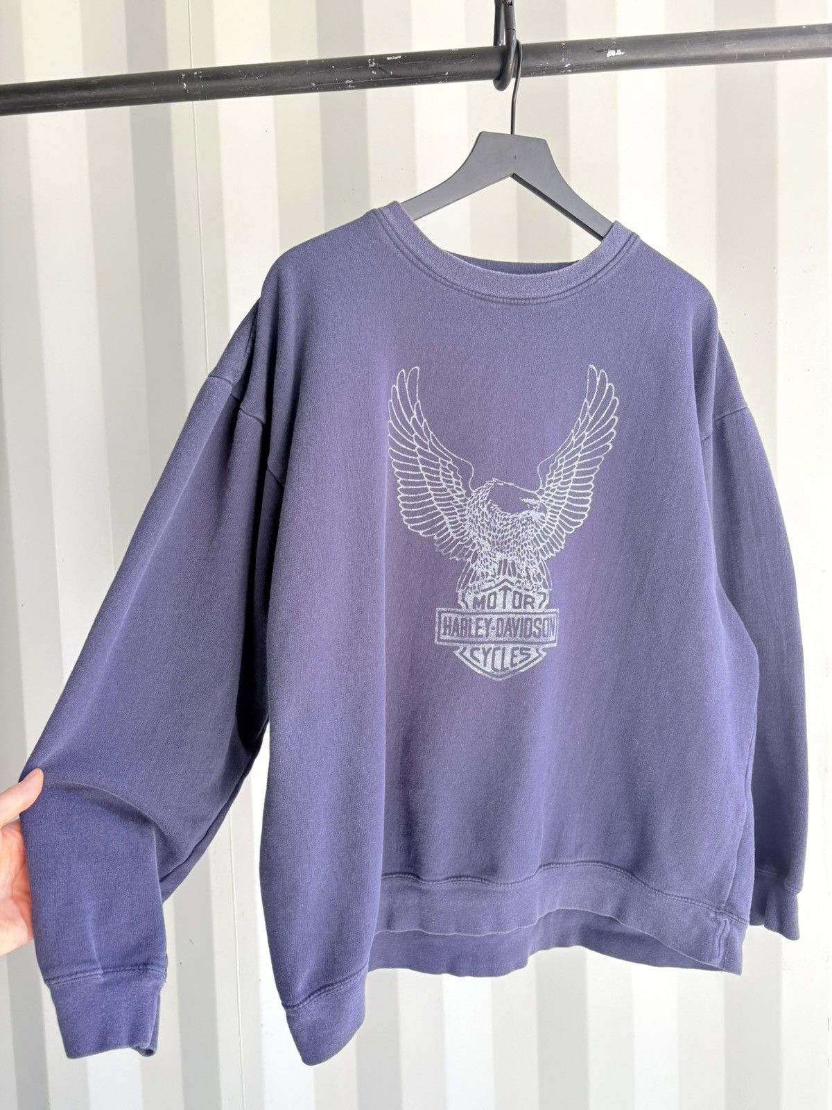 Harley Davidson Thrashed Harley Davidson Faded Distressed ERD Grunge WCC Size US XL / EU 56 / 4 - 2 Thumbnail