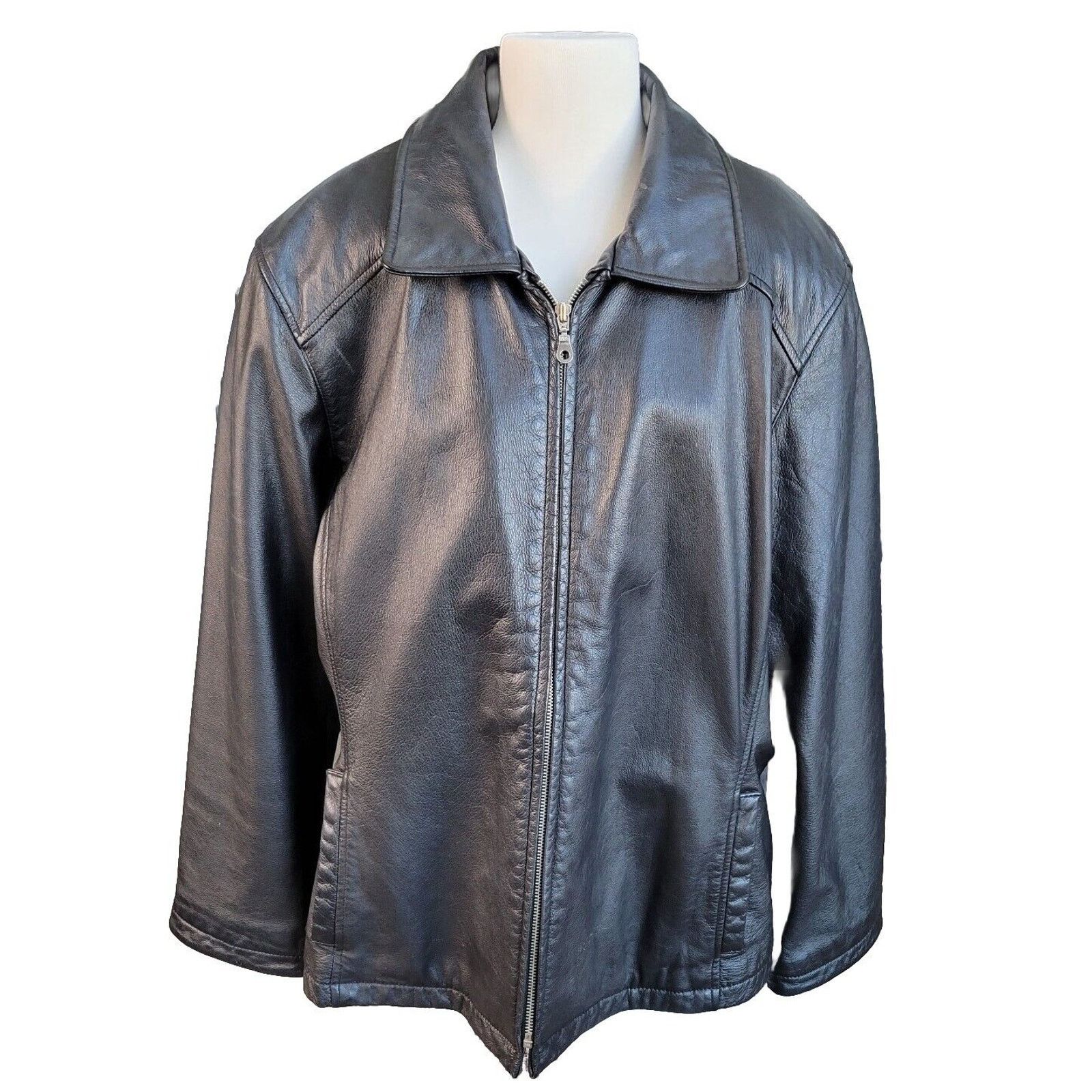 Wilsons Leather Wilson’s Leather Black Moto Jacket XL Size XL / US 12-14 / IT 48-50 - 1 Thumbnail