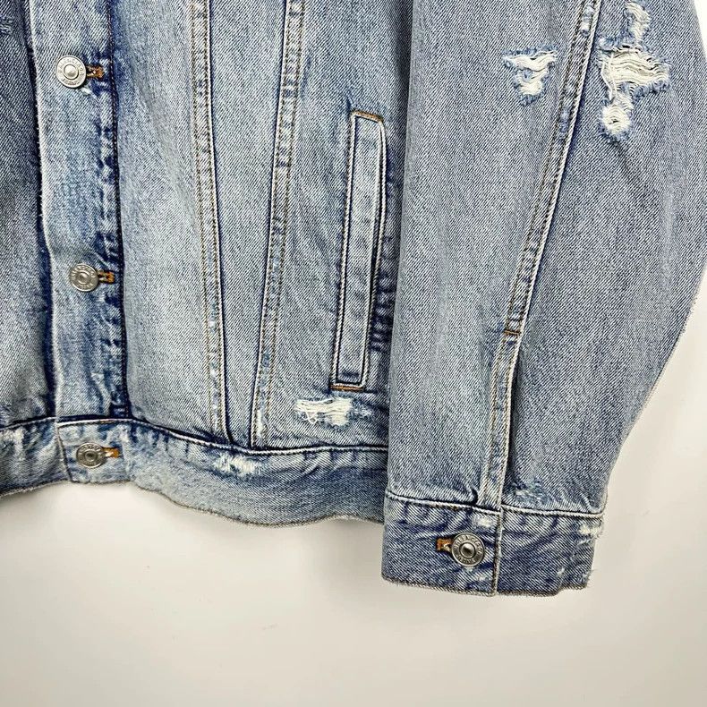 Balenciaga Balenciaga FW21 Barcode waterfall logo embroidered denim ja Size US XS / EU 42 / 0 - 3 Thumbnail
