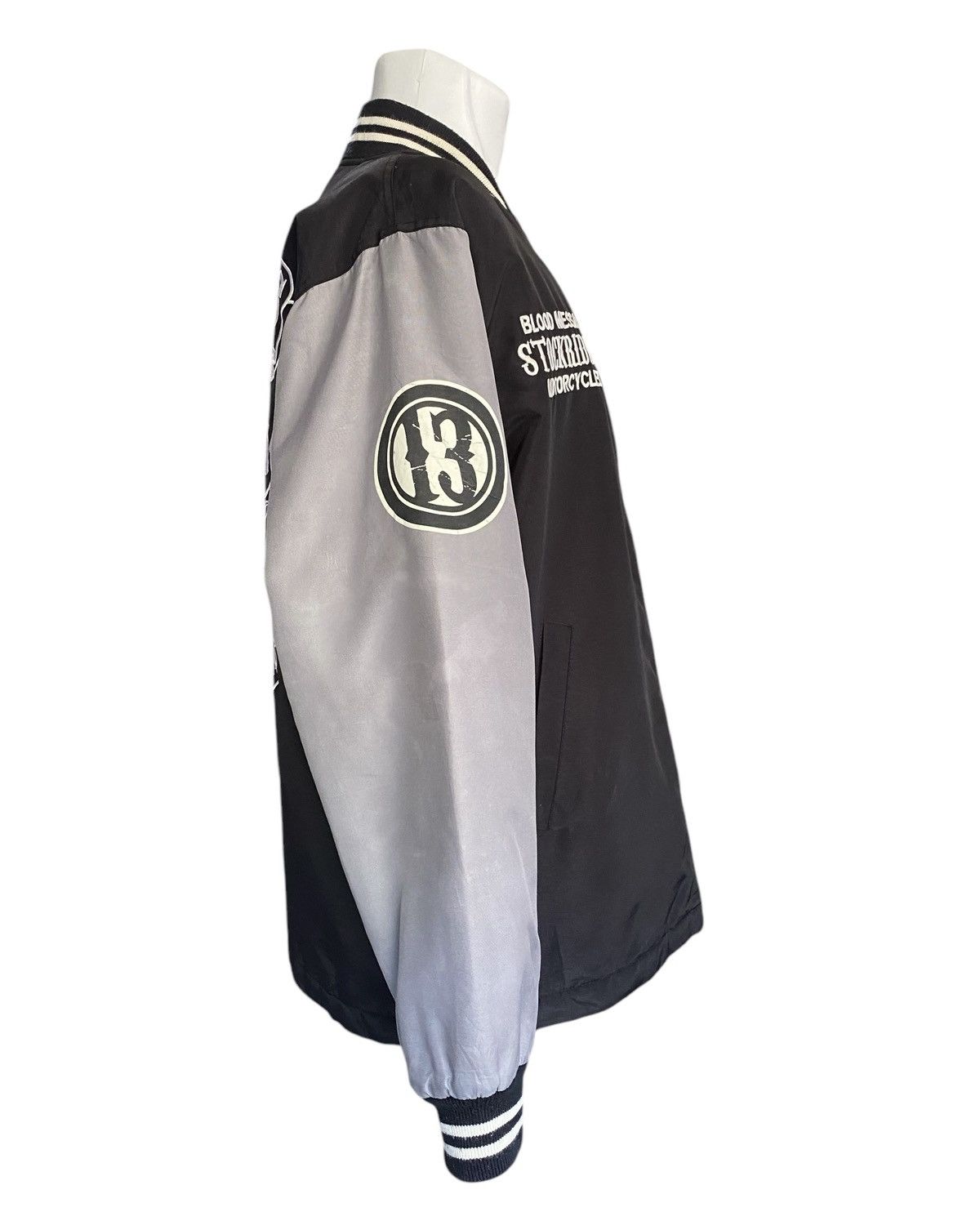 If Only Was True BLOOD MESSAGE Varsity Zipper Jacket Sportwear Size US XL / EU 56 / 4 - 12 Thumbnail