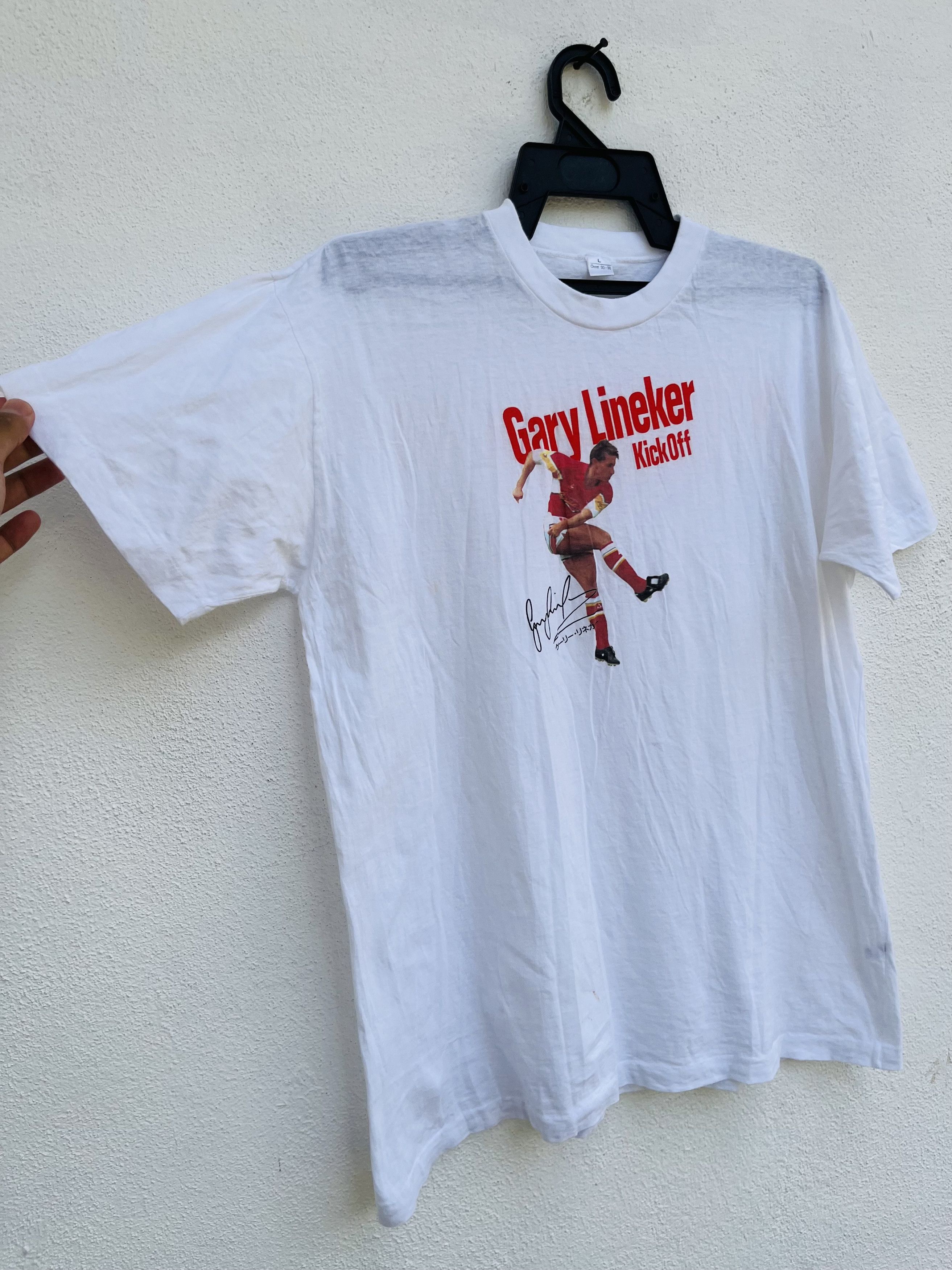 Japanese Brand × Vintage Vintage Gary Linker Kick Off Professional Football Shirt Size US M / EU 48-50 / 2 - 4 Thumbnail