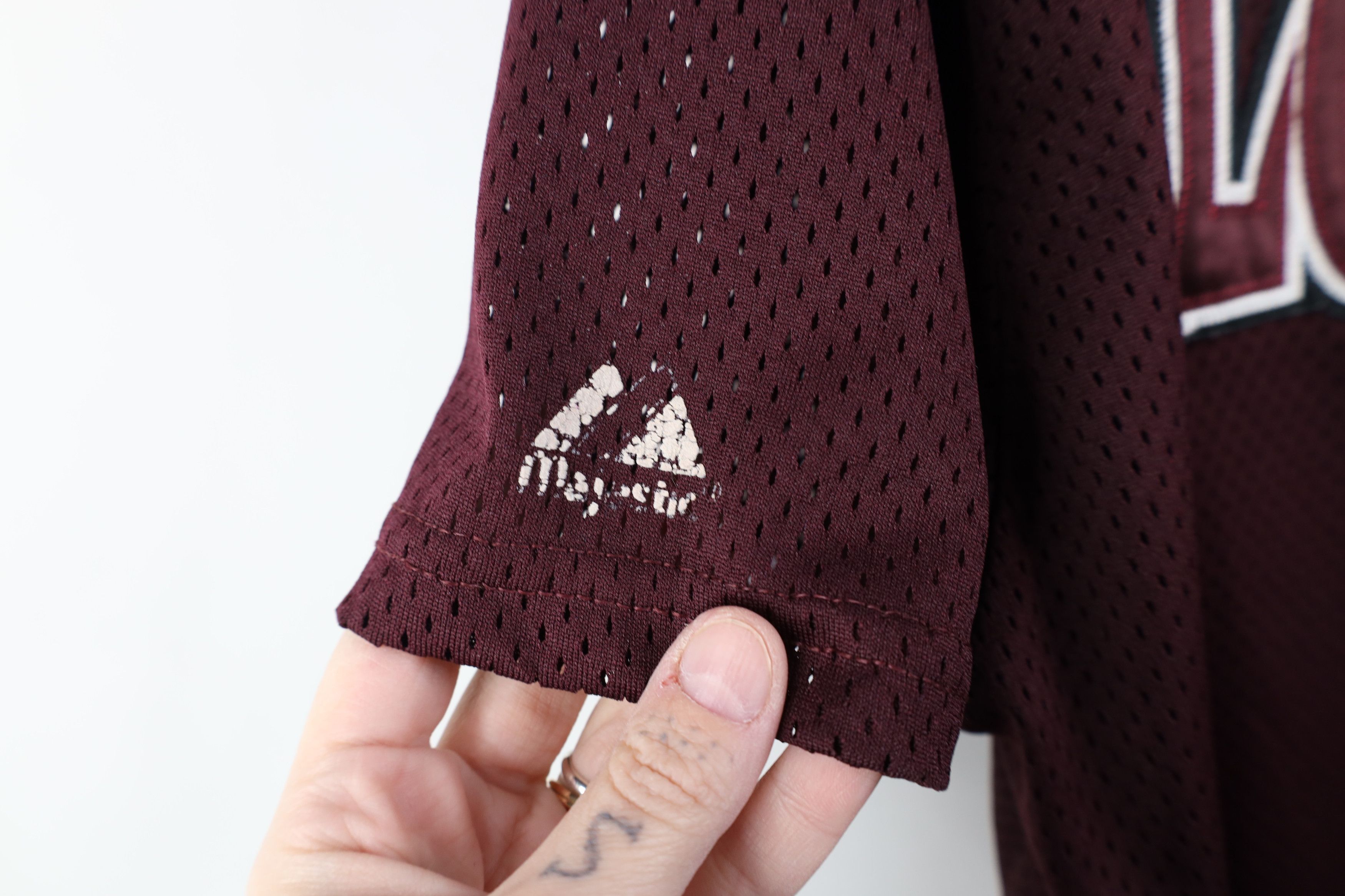 Majestic Vintage 90s Majestic Lower Rider Baseball Jersey Maroon USA Size US XXL / EU 58 / 5 - 4 Thumbnail