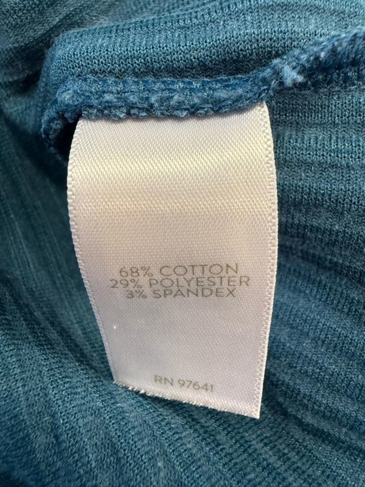 Other J. Jill teal plush ribbed V neck sweatshirt sweater SZ SM Size S / US 4 / IT 40 - 6 Thumbnail