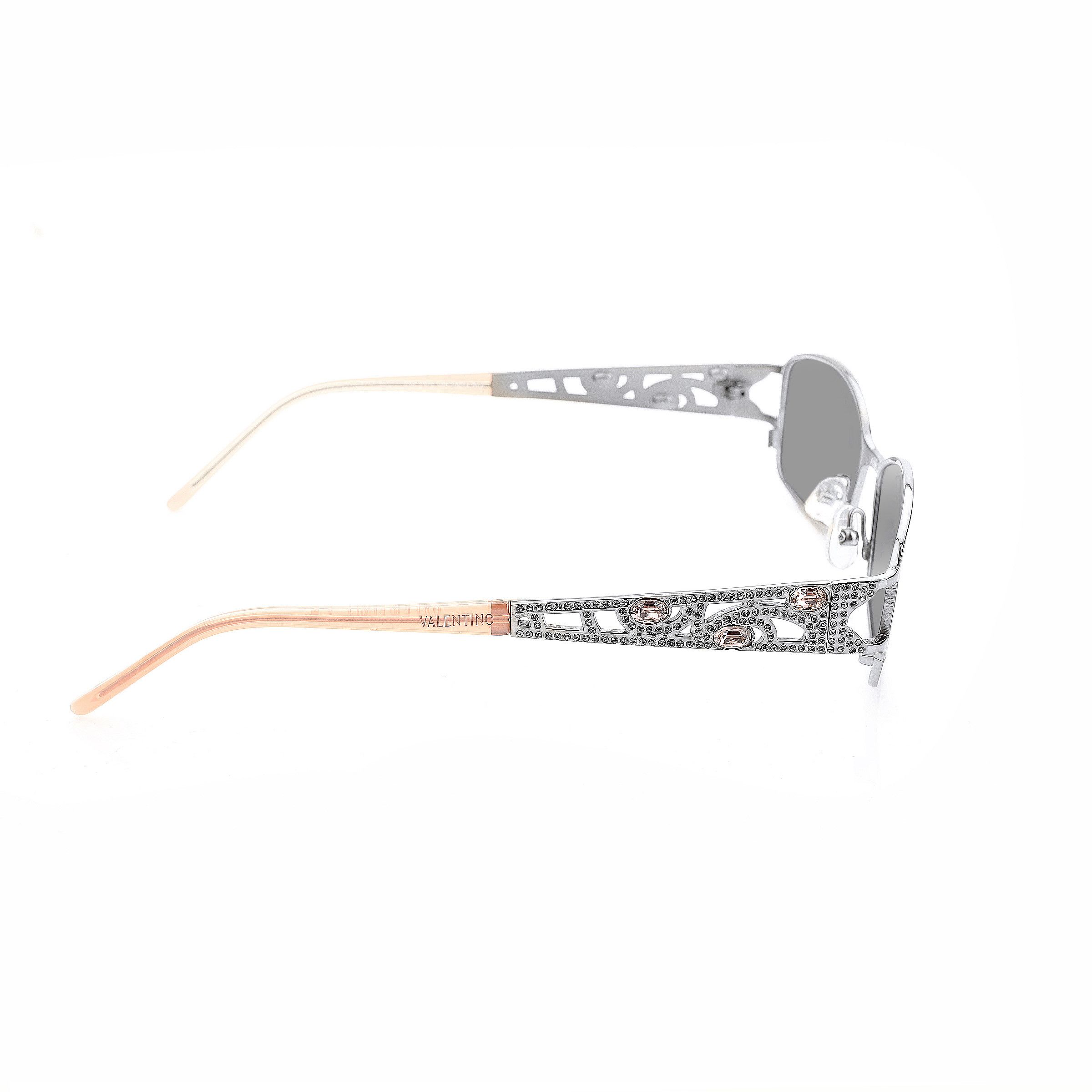 Valentino Valentino '90s Baby Pink Crystals Sunglasses Size ONE SIZE - 2 Thumbnail