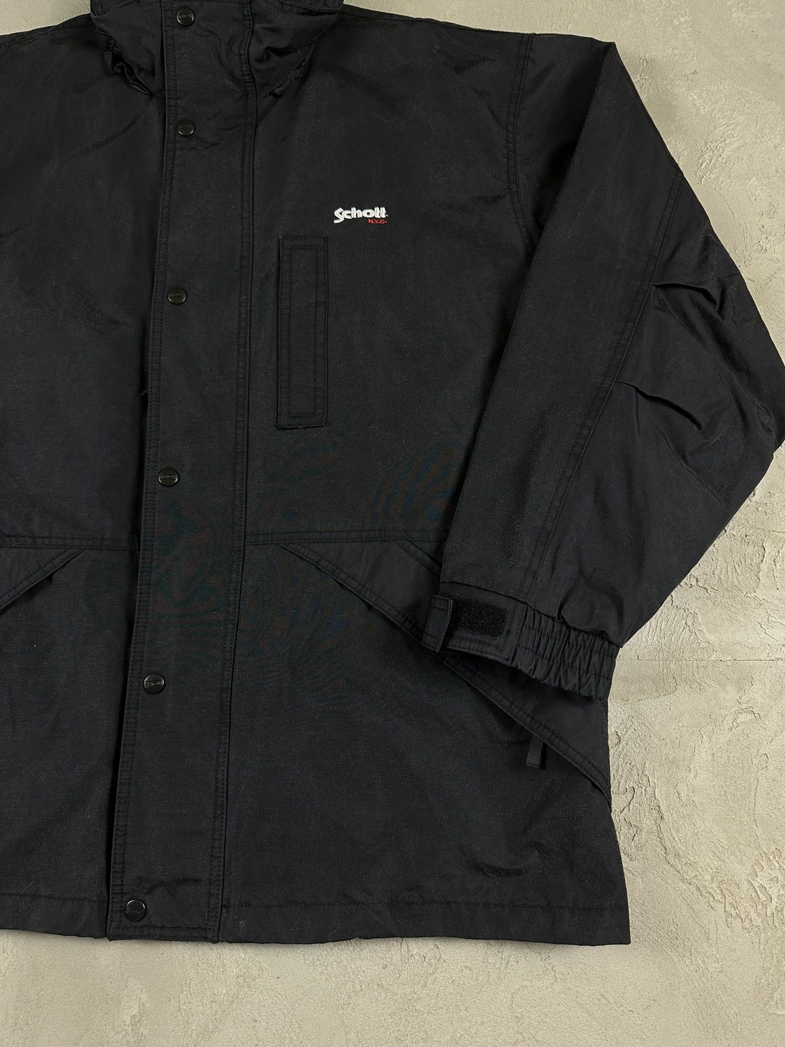 Schott Vintage Schott Nylon Long Logo Military Jacket Size US XL / EU 56 / 4 - 7 Thumbnail