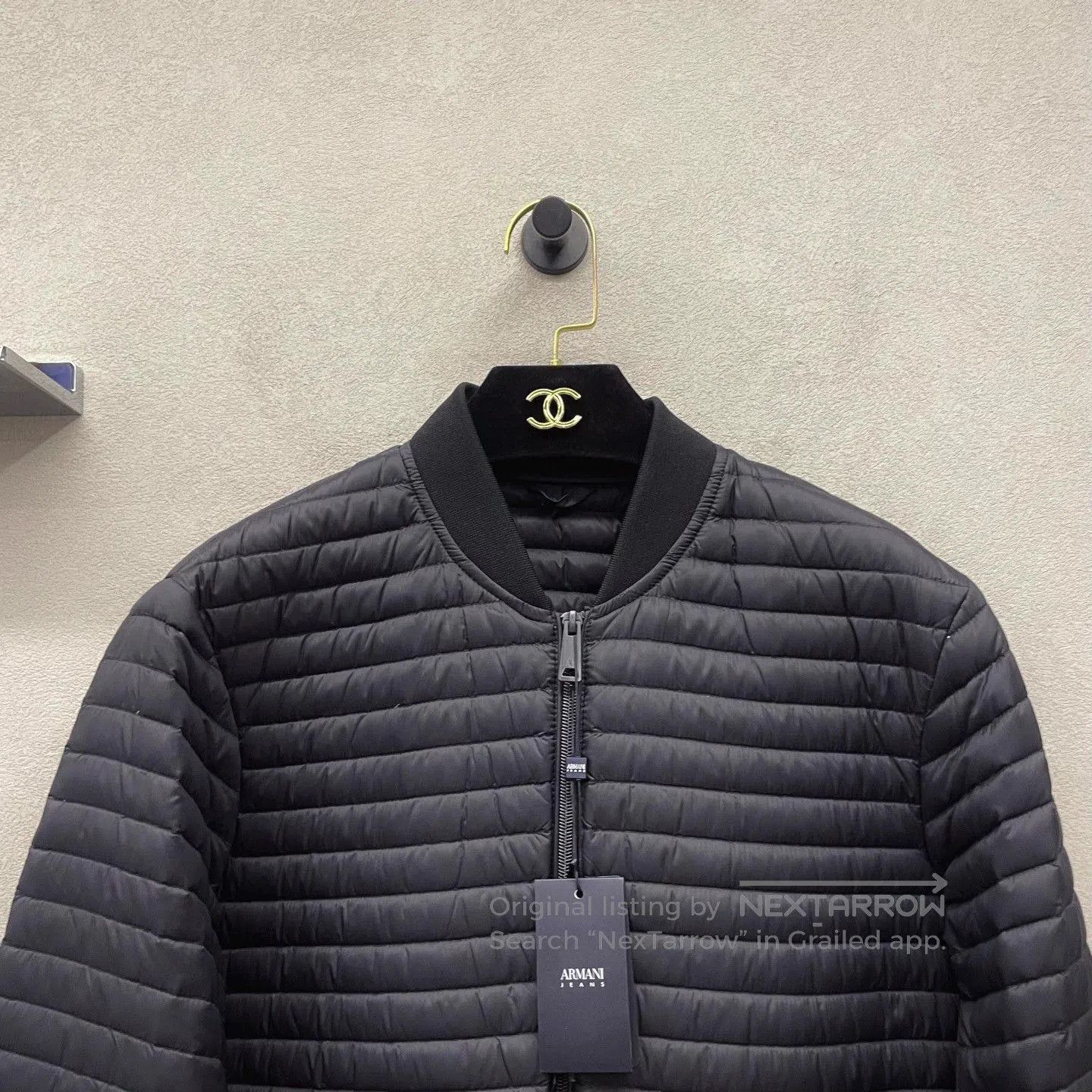 Emporio Armani armani black lightweight down jacket. Size US L / EU 52-54 / 3 - 4 Thumbnail