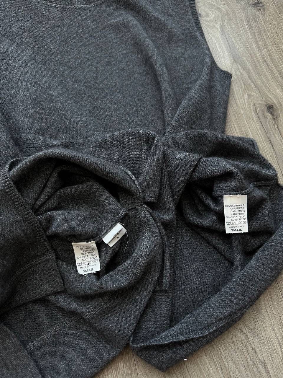 Brunello Cucinelli × Vintage Vintage Brunello Cucinelli Wool Cashmere Cardigan West Gray Size US L / EU 52-54 / 3 - 20 Thumbnail