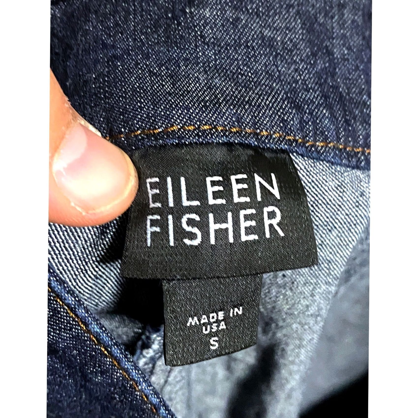 Eileen Fisher Eileen Fisher Denim Capri Pants Dress Womens S Classic Minimalist Old Money USA Size 28" / US 6 / IT 42 - 5 Thumbnail