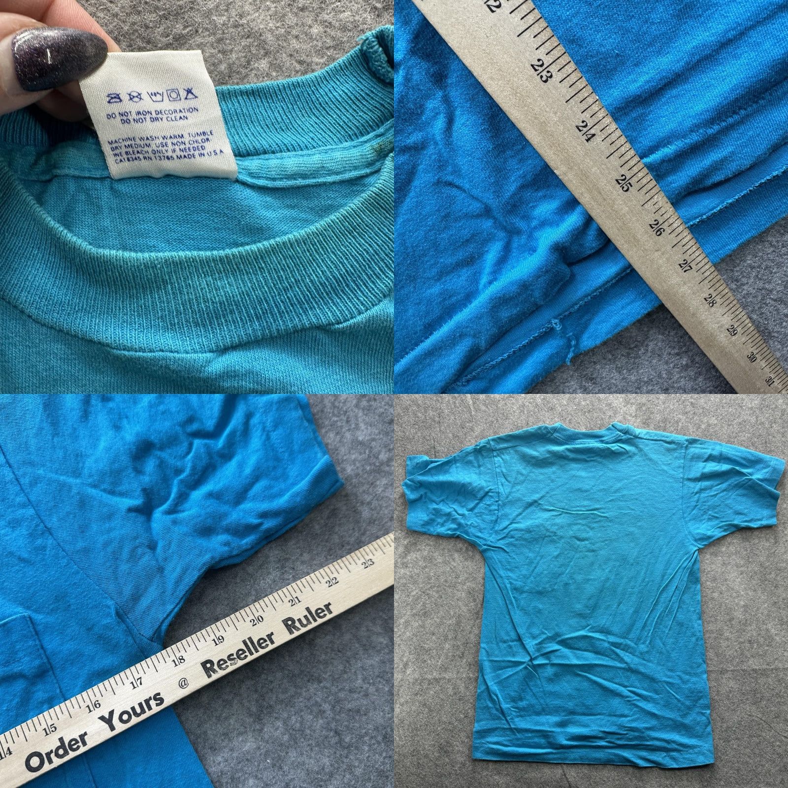 Vintage VINTAGE BVD Shirt Mens Medium Blue Pocket Tee Made In USA 100% Cotton 90s Size US M / EU 48-50 / 2 - 10 Thumbnail