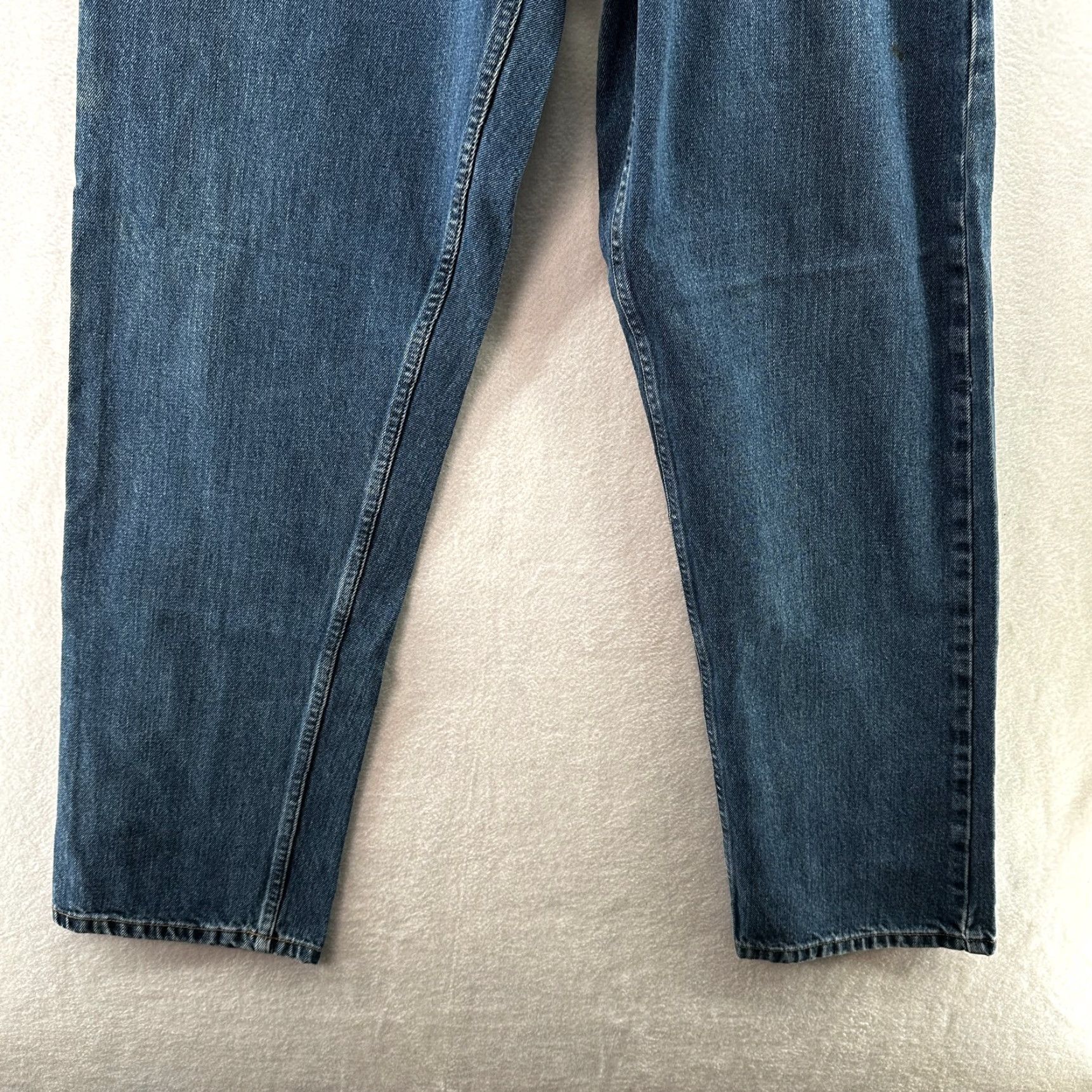 Armani Exchange VINTAGE Armani Exchange Jeans Mens 33x34 Blue Cotton Denim Bootcut Relaxed Jeans USA 90s Mens Size US 33 - 5 Thumbnail