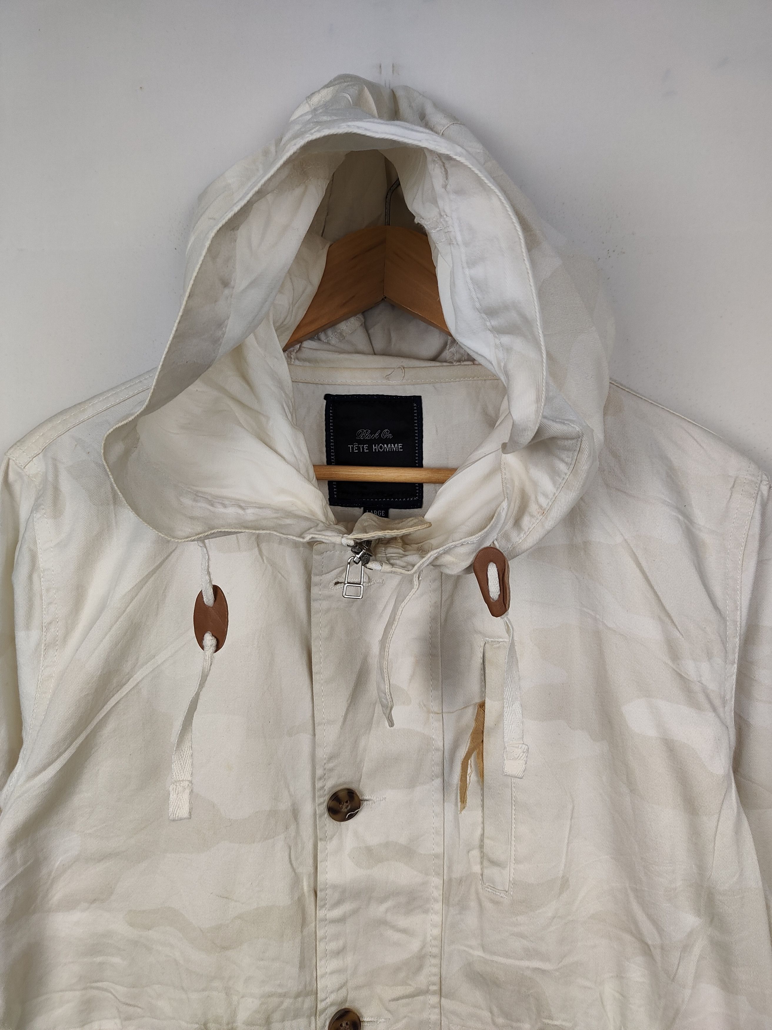 Issey Miyake × Tete Homme Tete Homme Issey Miyake Hoodie Parka Jacket Size US L / EU 52-54 / 3 - 2 Thumbnail