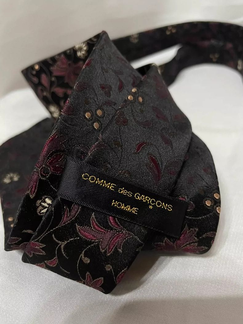 Comme des Garcons Comme des Garcons Floral Vintage Tie Size ONE SIZE - 4 Thumbnail