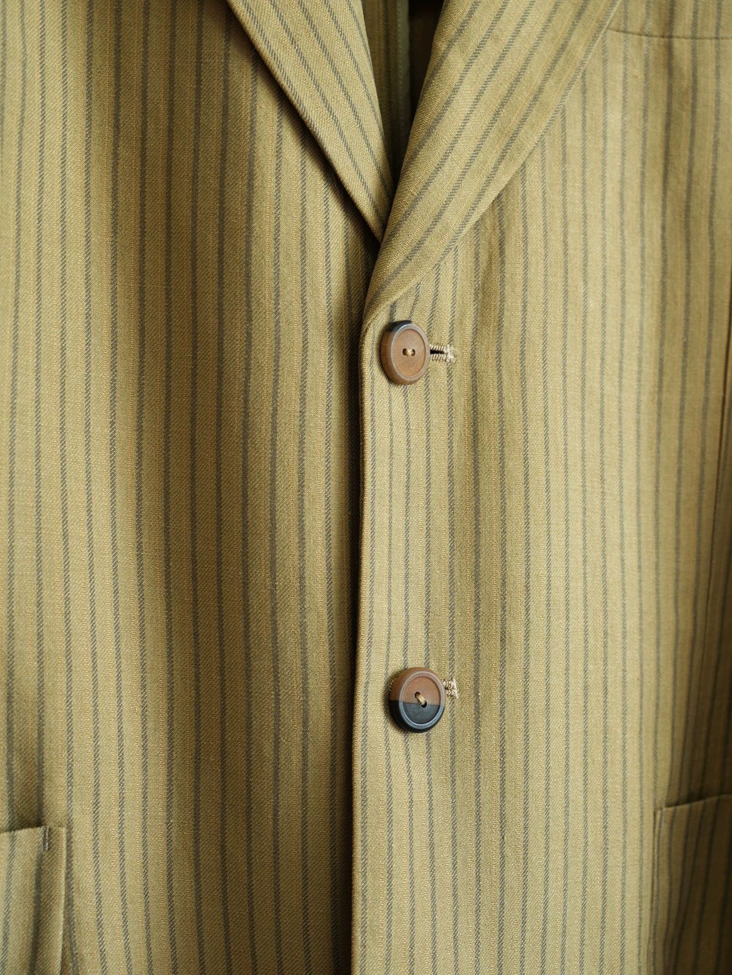 Yohji Yamamoto Yohji Yamamoto 90SS Stripe Yin-Yang Button J59 Jacket M Size US M / EU 48-50 / 2 - 4 Thumbnail
