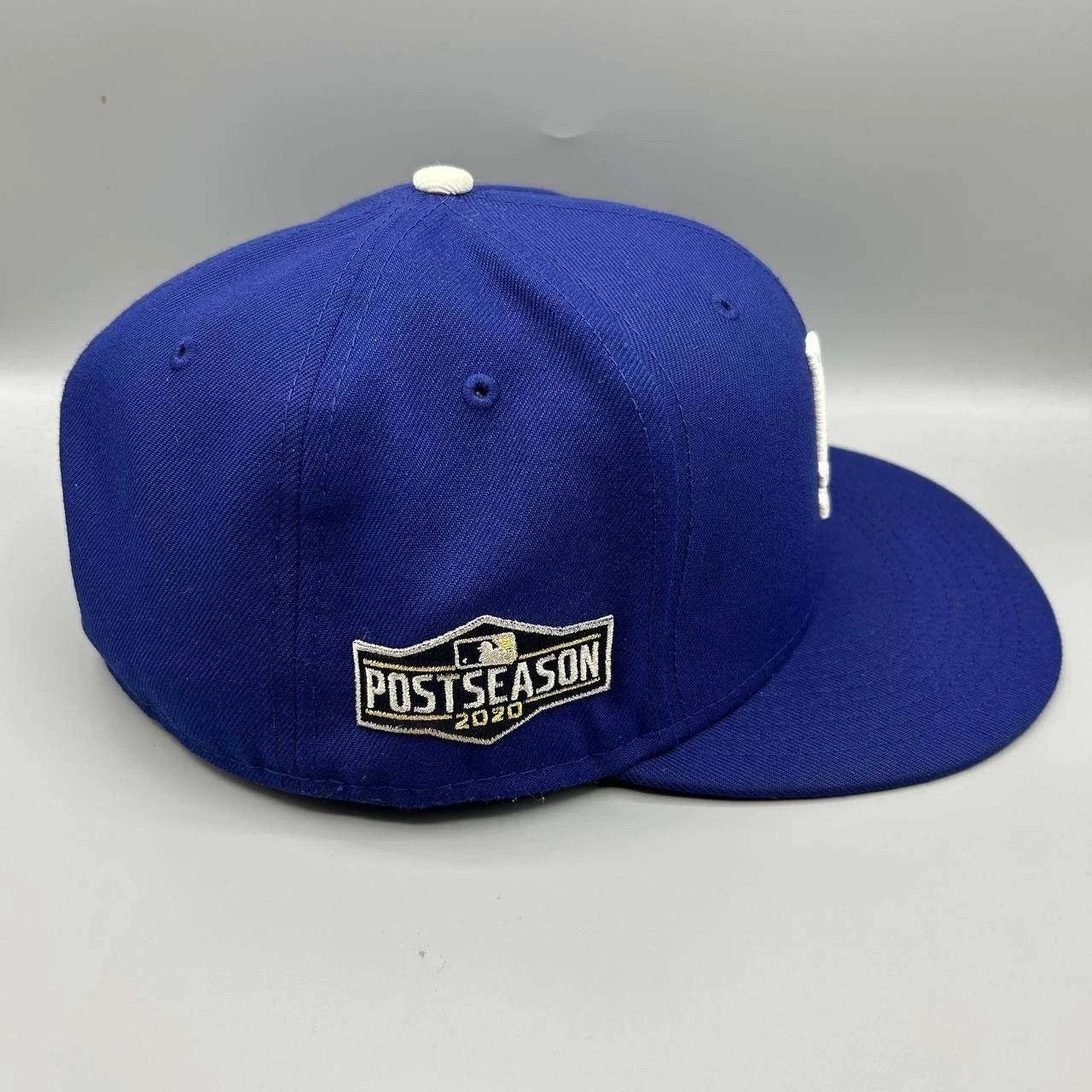 New Era Los Angeles LA Dodgers Hat Men 8 Blue Embroidered Fitted Cap Size ONE SIZE - 8 Thumbnail