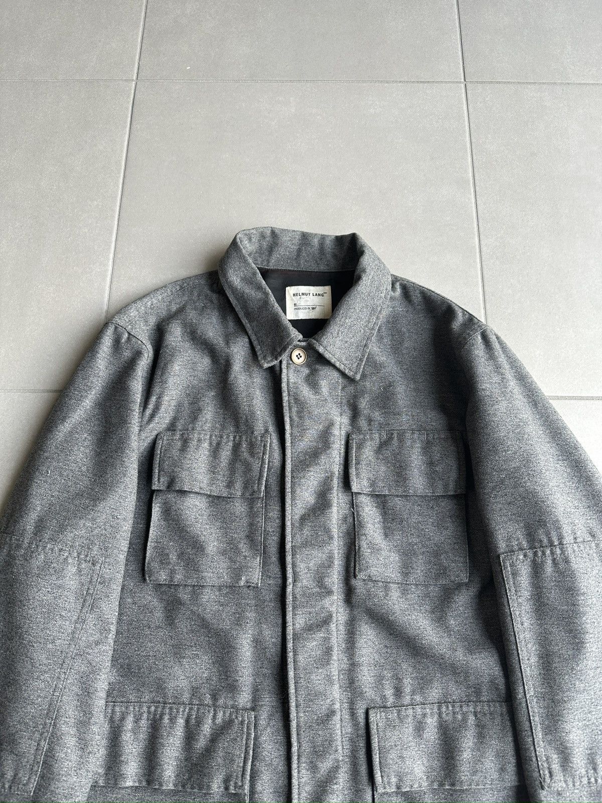 Helmut Lang Helmut Lang AW97 4-pocket wool Military jacket Size US M / EU 48-50 / 2 - 2 Thumbnail